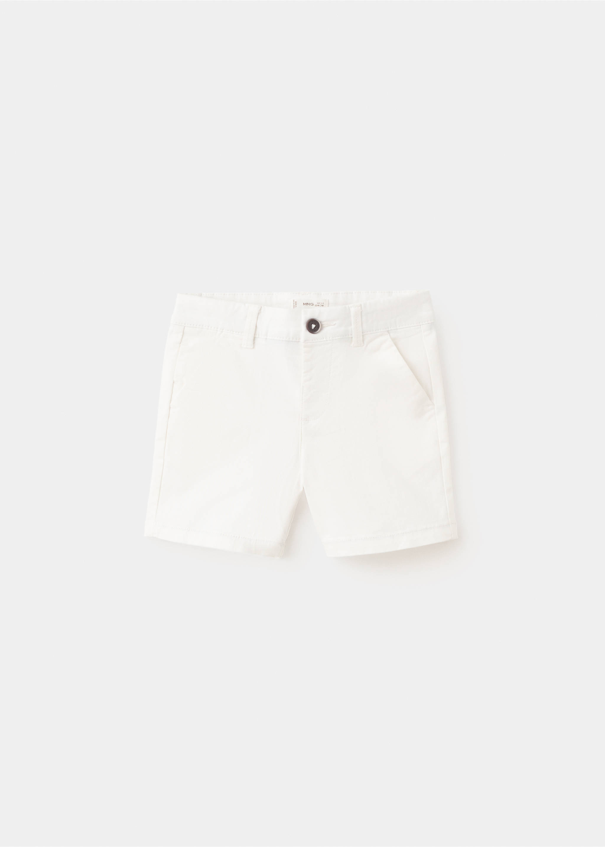 Bermudas rectas algodón - Artículo sin modelo, Blanco. Ref: 27036341-00.