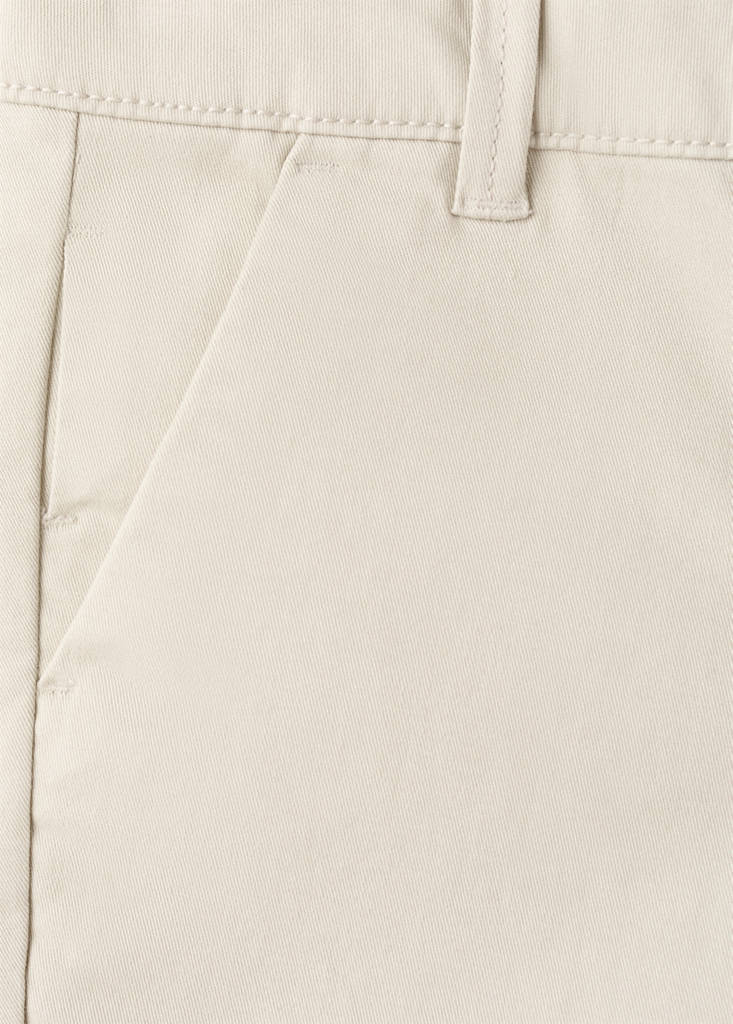 Straight cotton Bermuda shorts — Sand