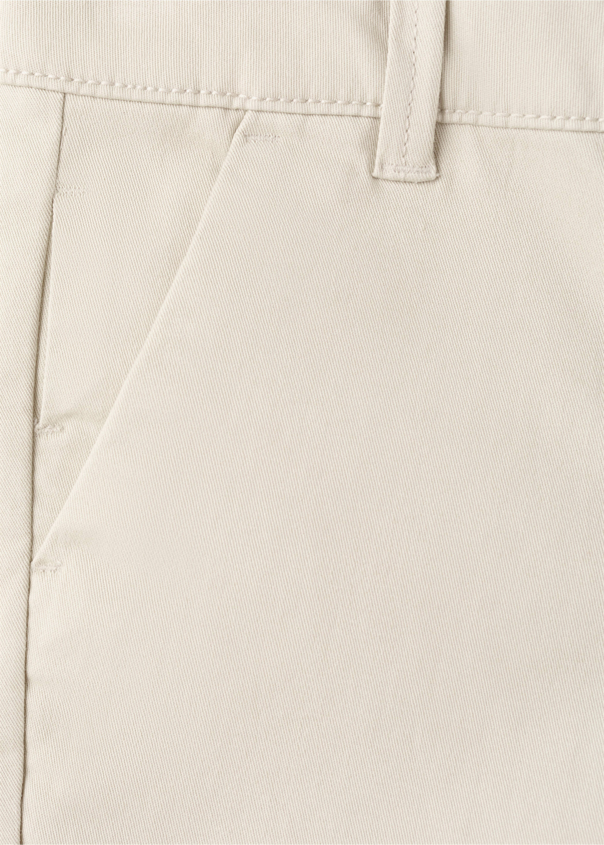 Bermudas rectas algodón - Detalle del artículo 8, Arena. Ref: 27036341-00.