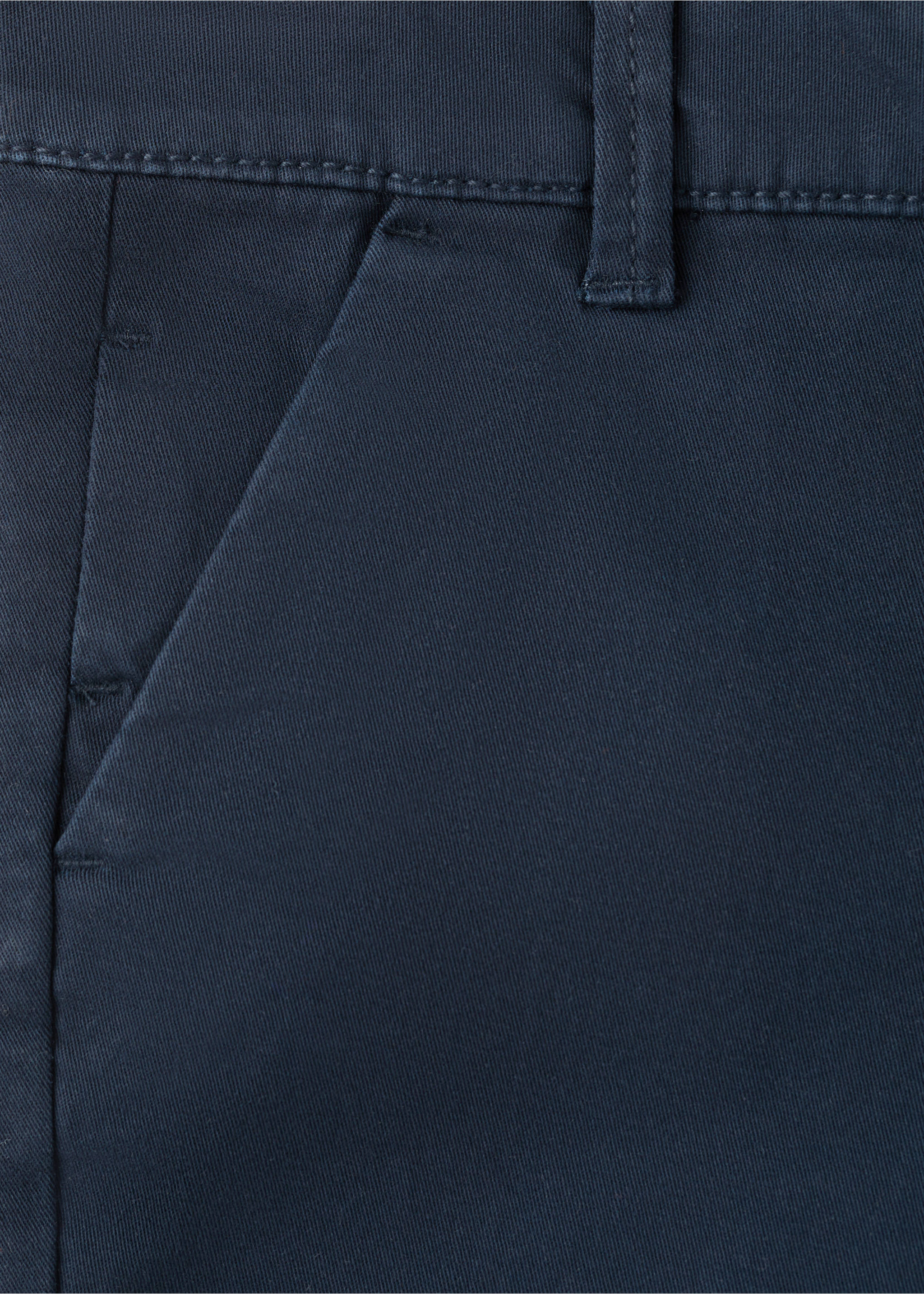 Bermudas rectas algodón - Detalle del artículo 8, Azul marino. Ref: 27036341-00.