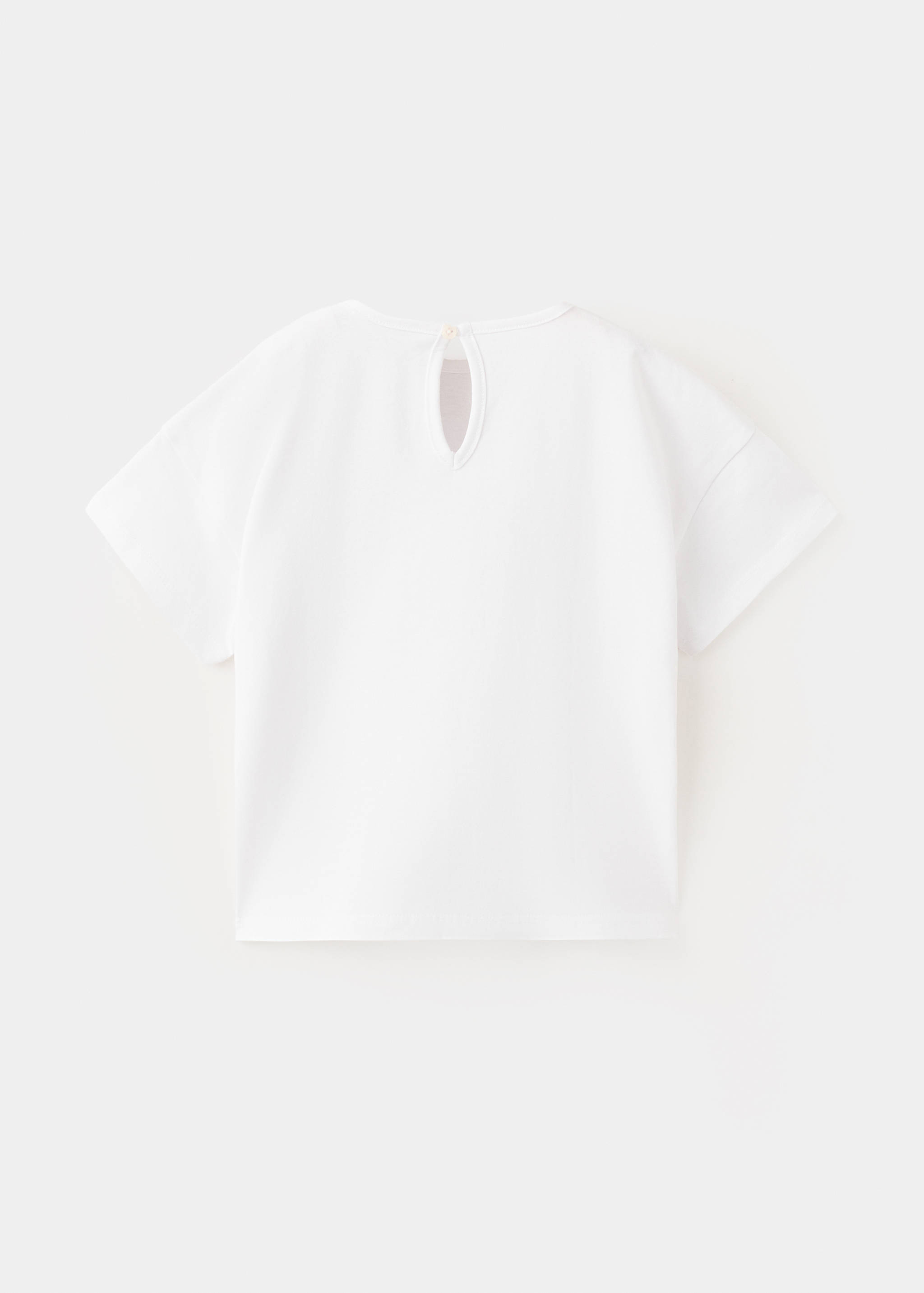 Cotton flower T-shirt - Reverse of the article