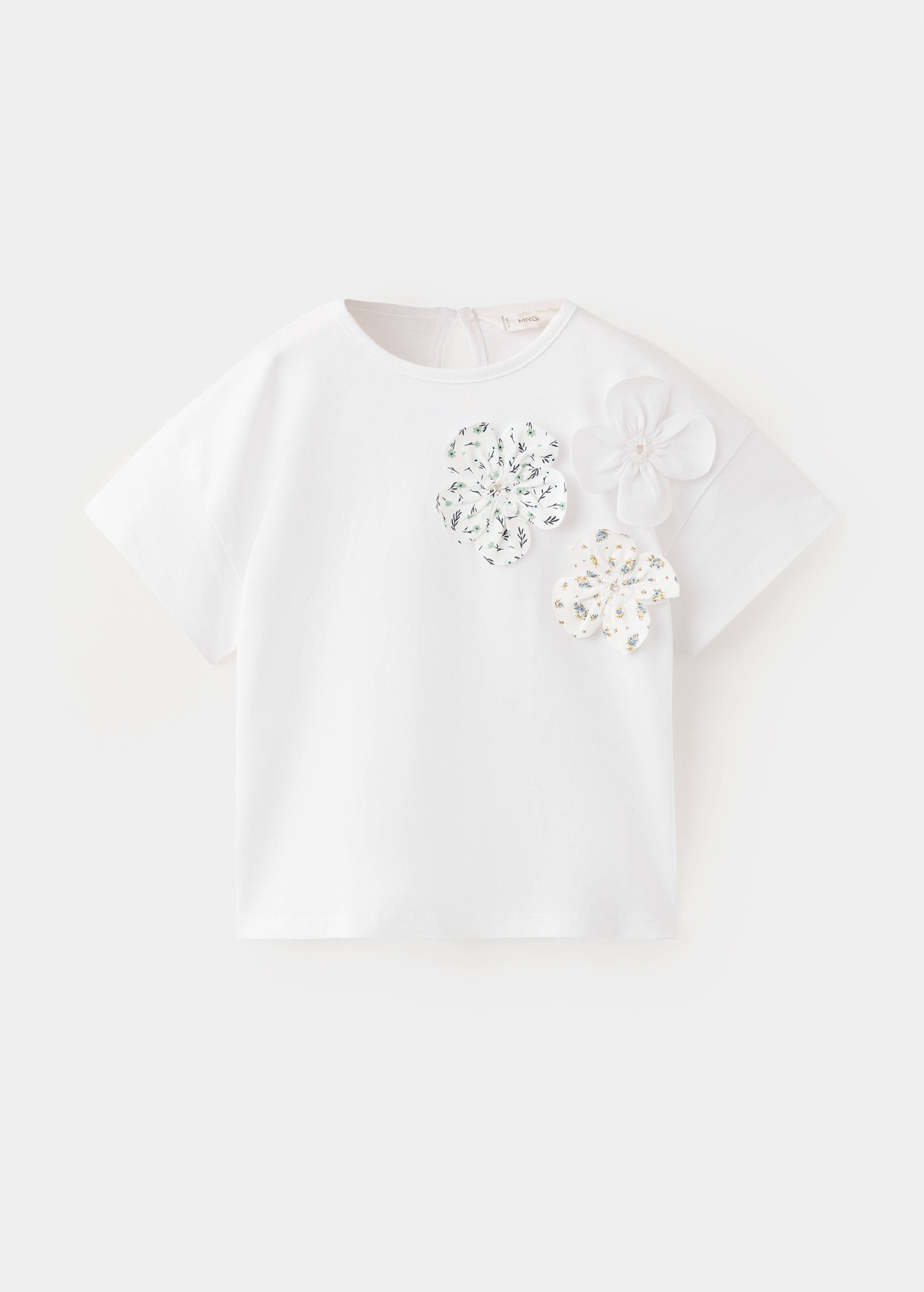 T-shirt coton fleurs - Article sans modèle