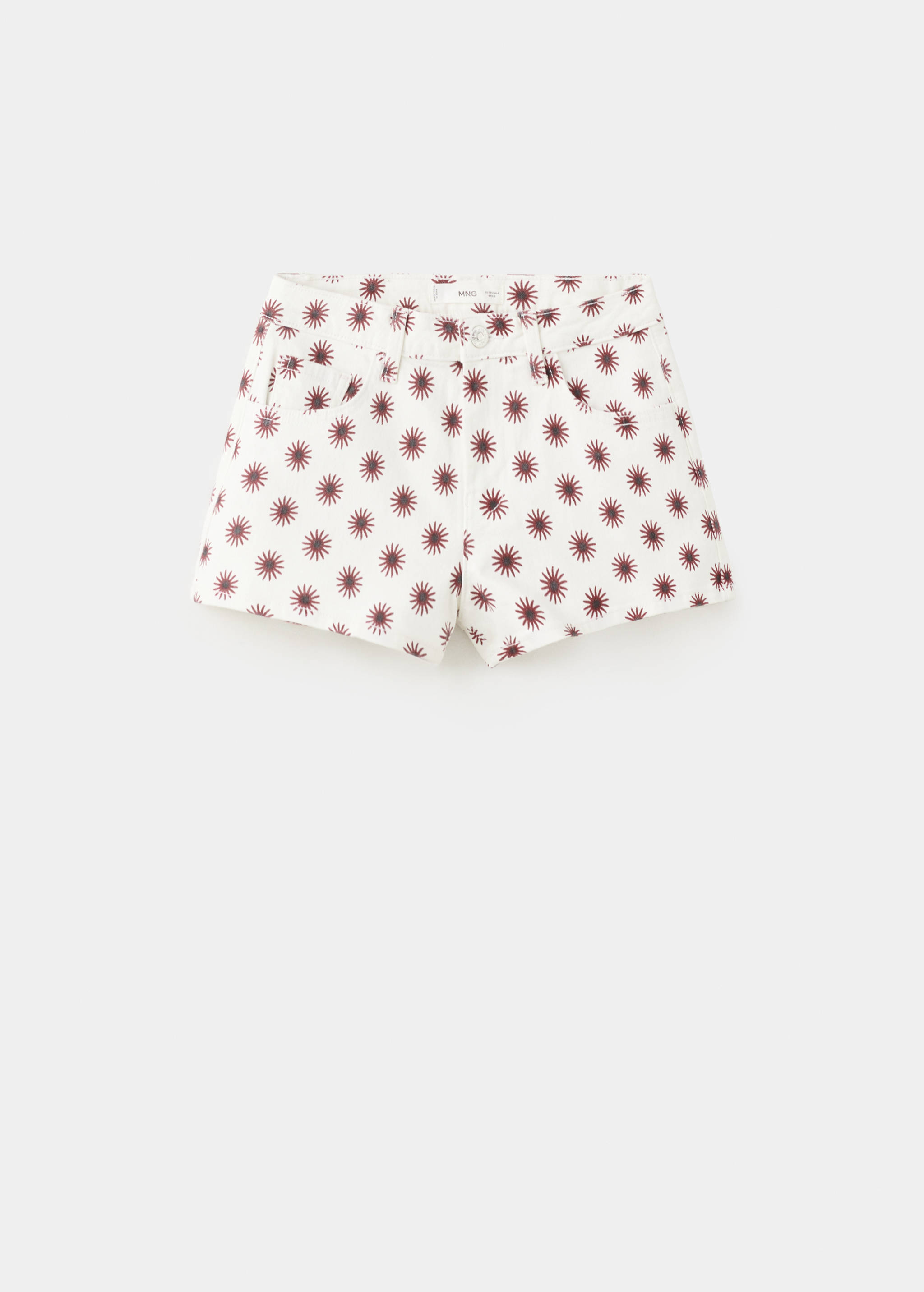 Floral print mini shorts - Article without model