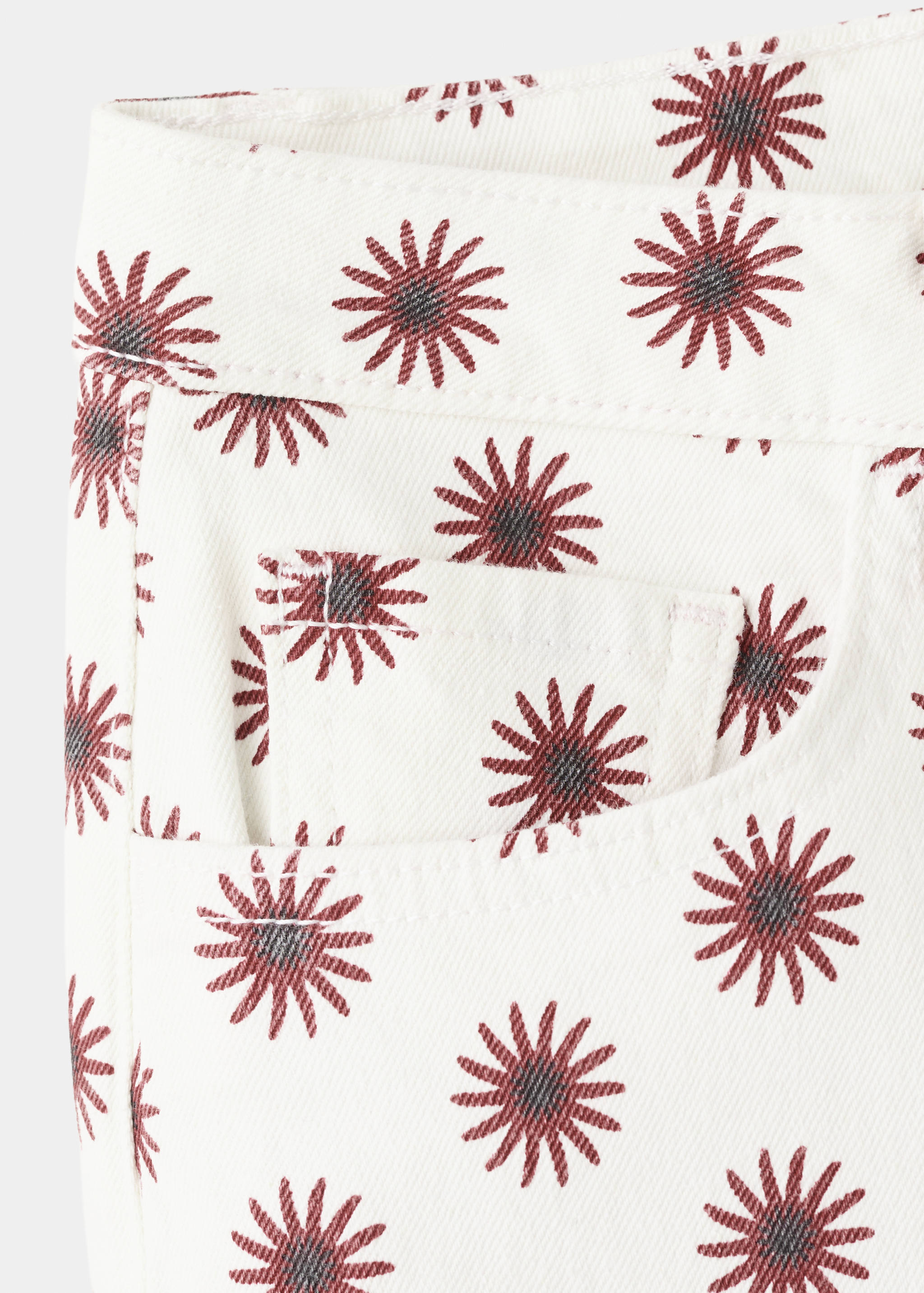 Floral print mini shorts - Details of the article 0