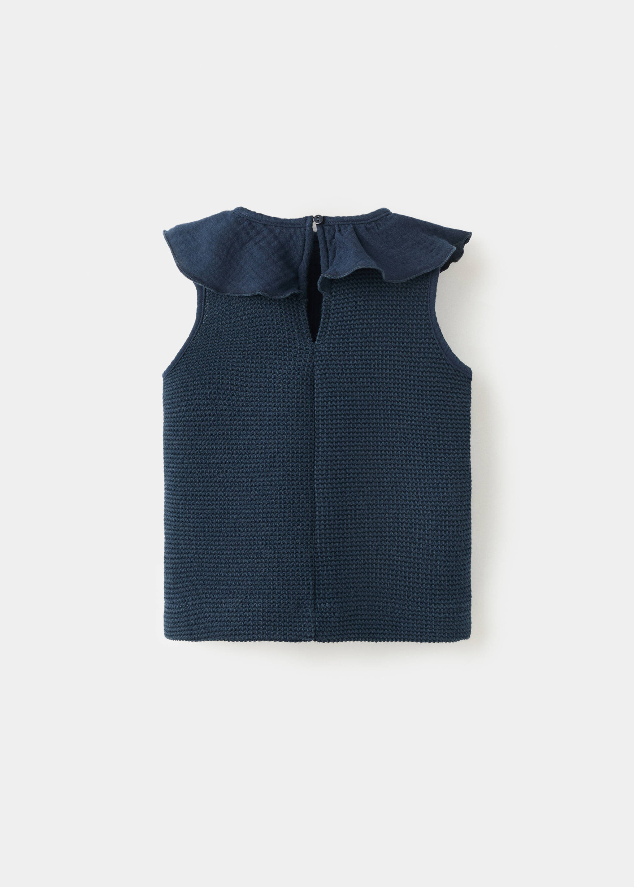 Camiseta algodón cuello babydoll - Reverso del artículo