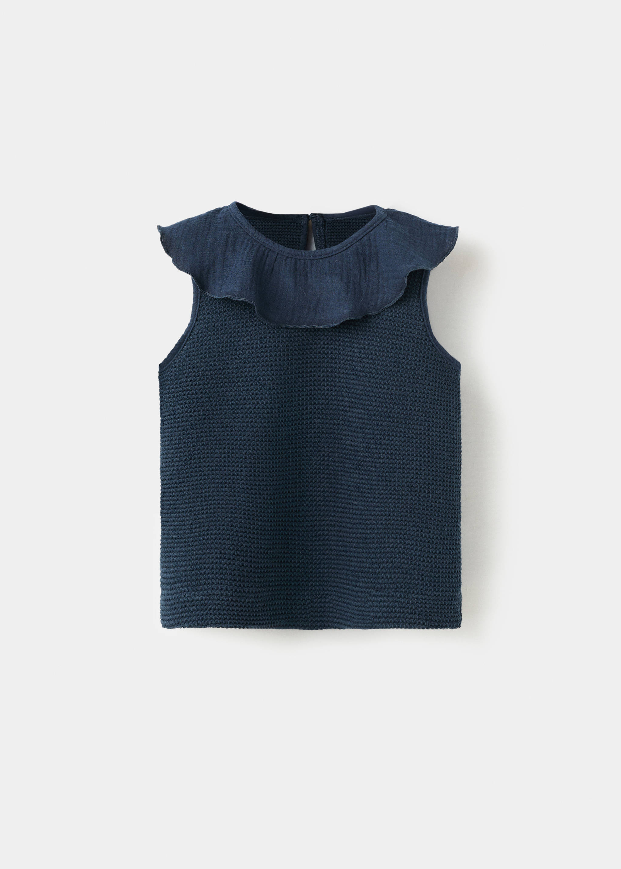 Camiseta algodón cuello babydoll - Artículo sin modelo