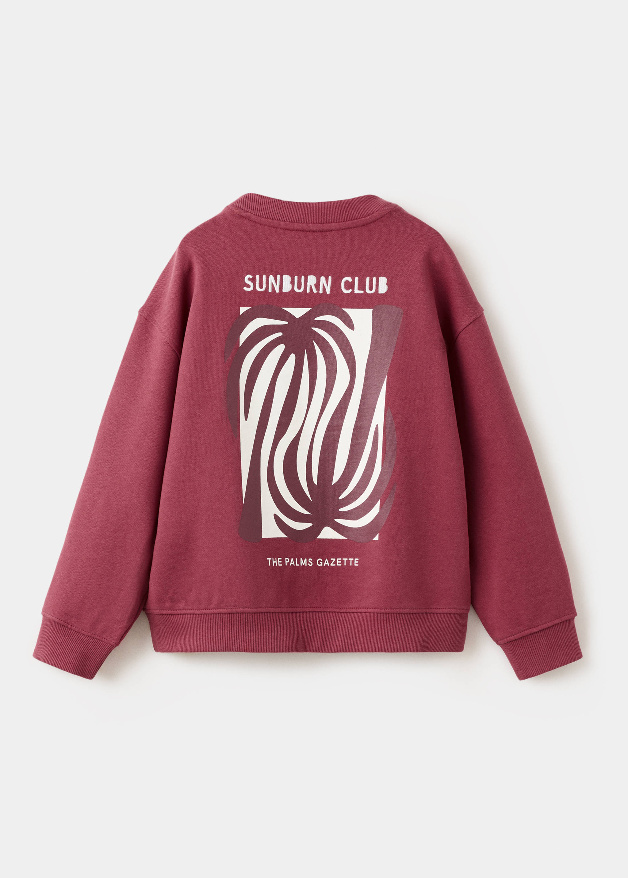 Sudadera oversize algodón estampada - Reverso del artículo