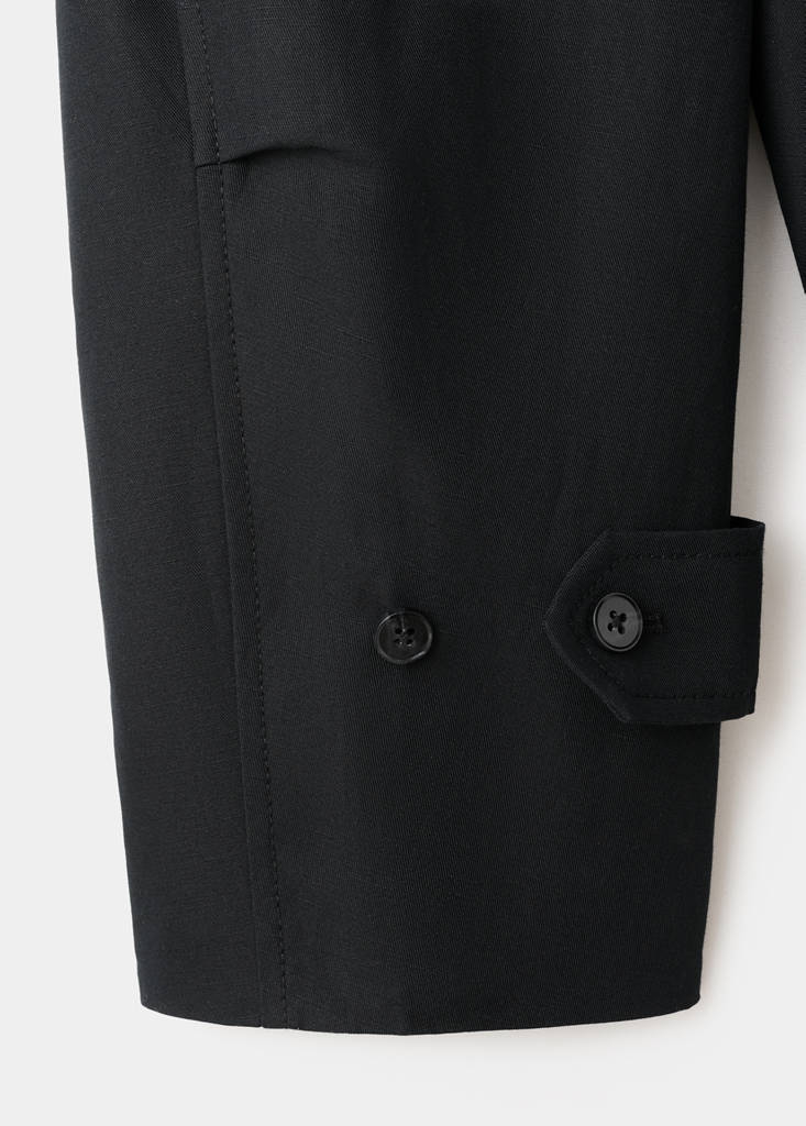 Zipper cotton jacket — Black
