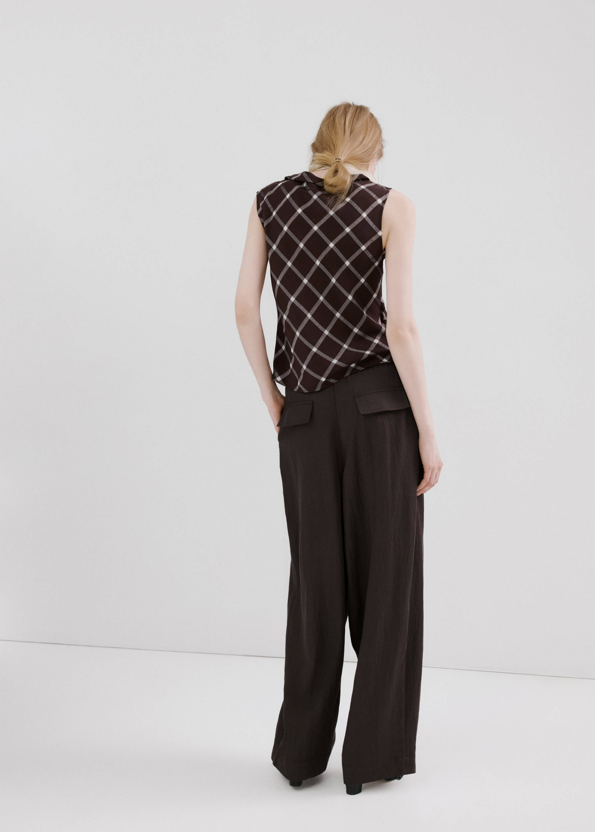 Pantalon lyocell taille normale - Verso de l’article