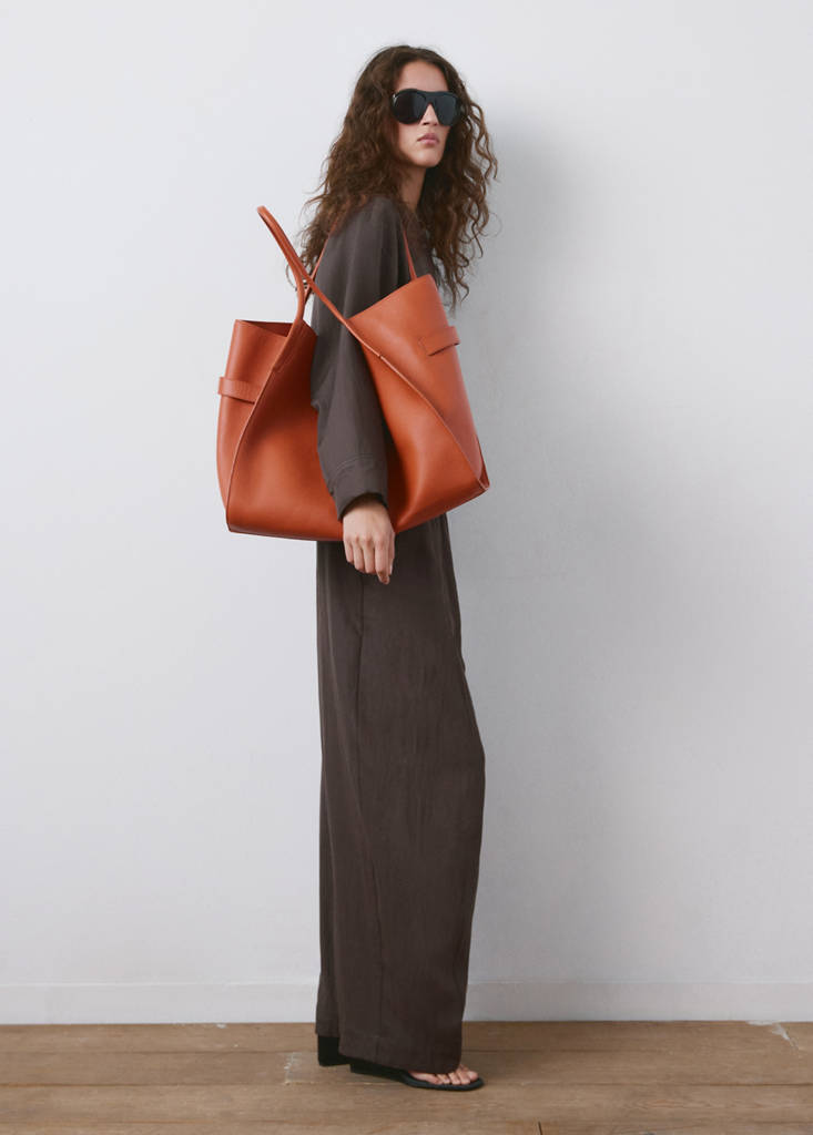 Mid-rise lyocell trousers — Purple