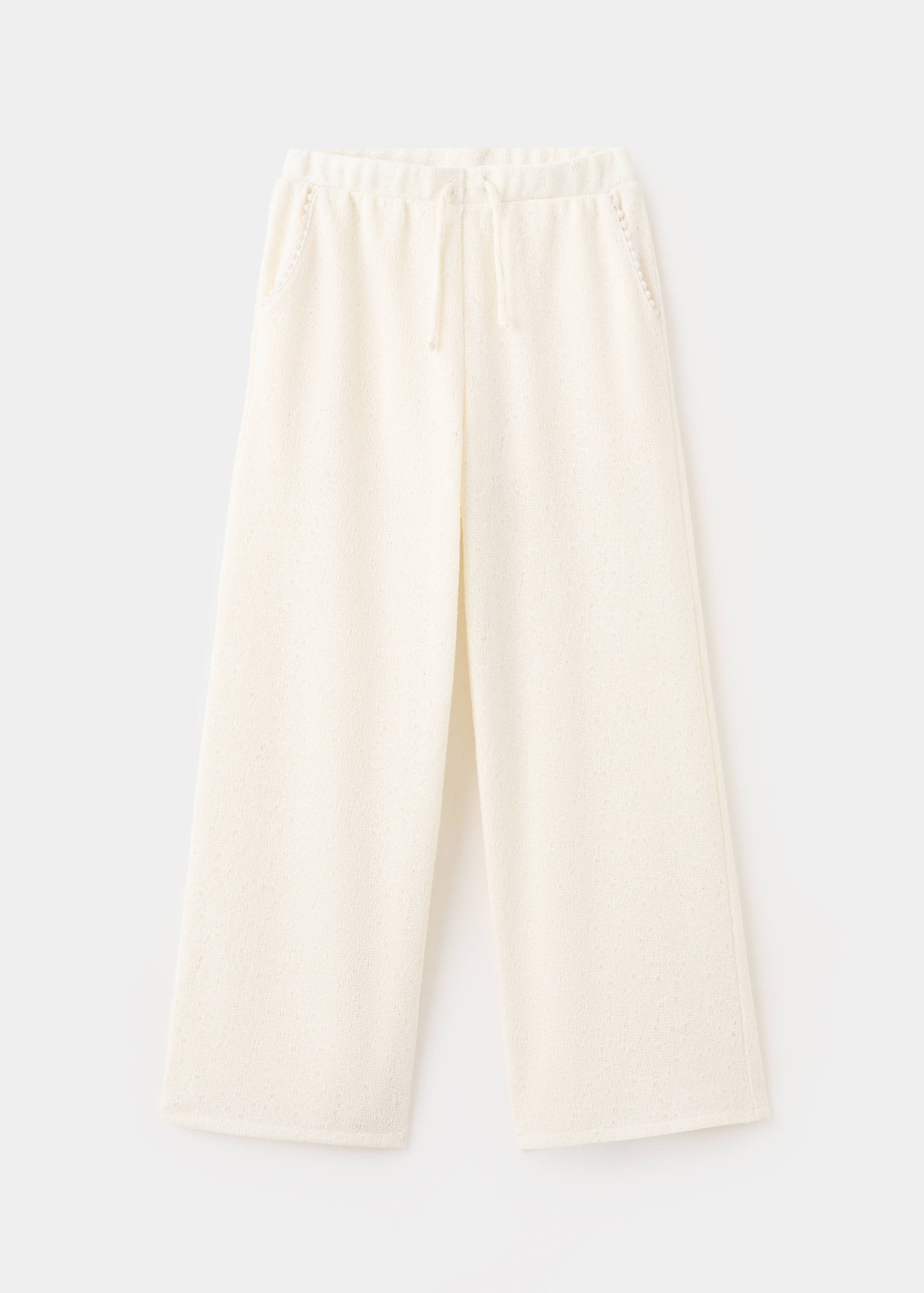 Straight knitted trousers - Article without model