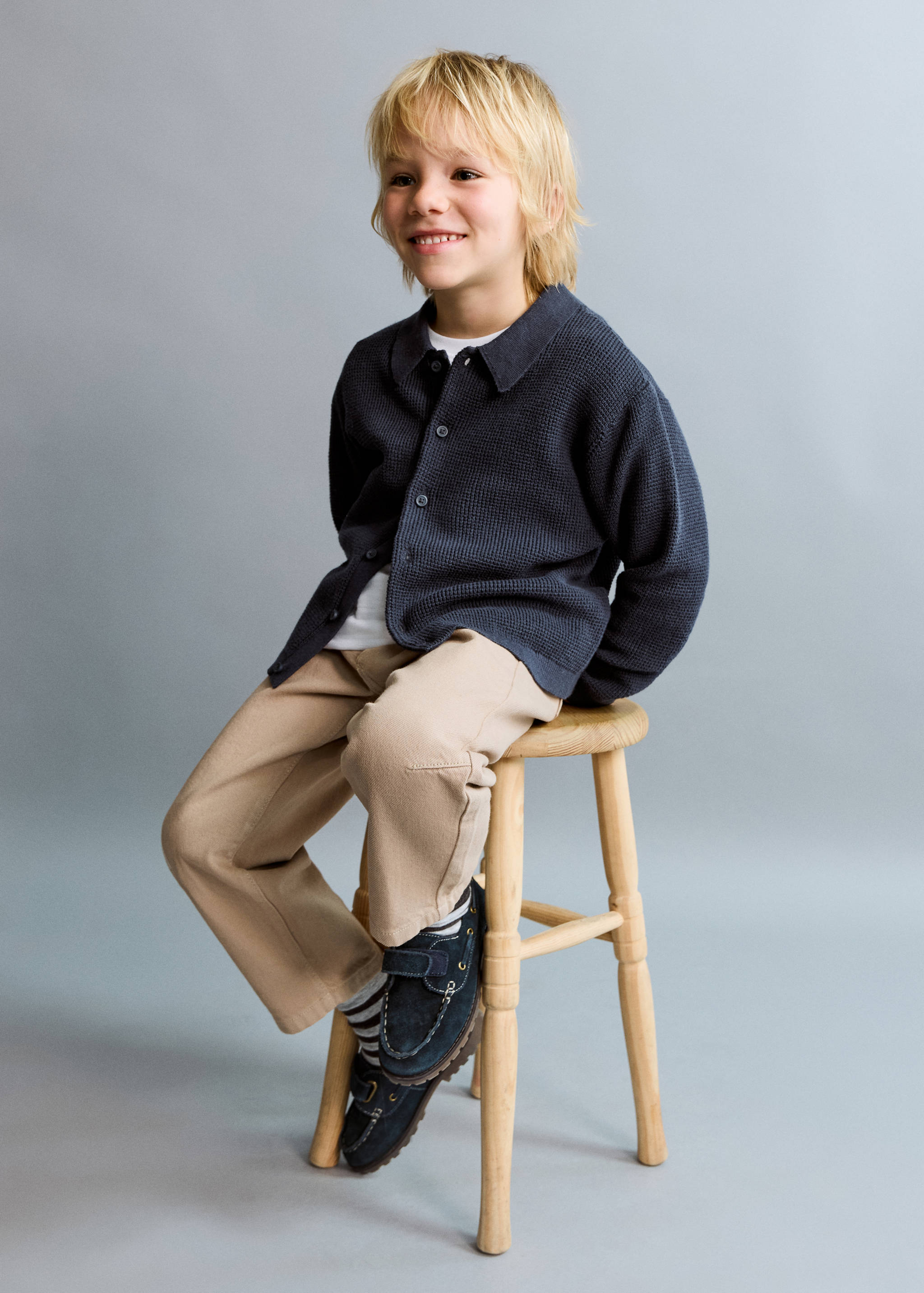 Jersey punto detalle botones - Plano general