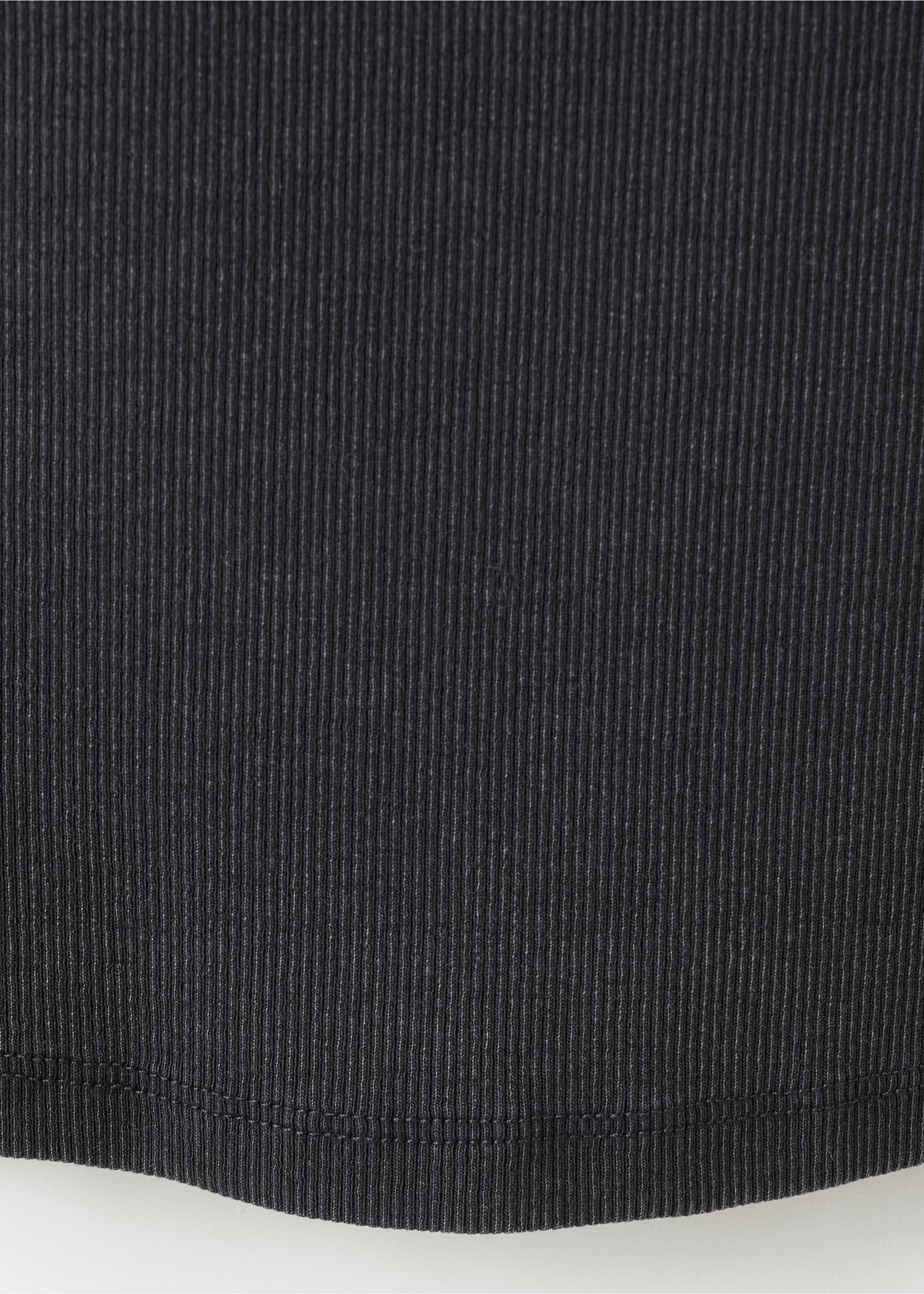 Essential cotton top - Details of the article 0, Charcoal. Ref: 27036353-00.