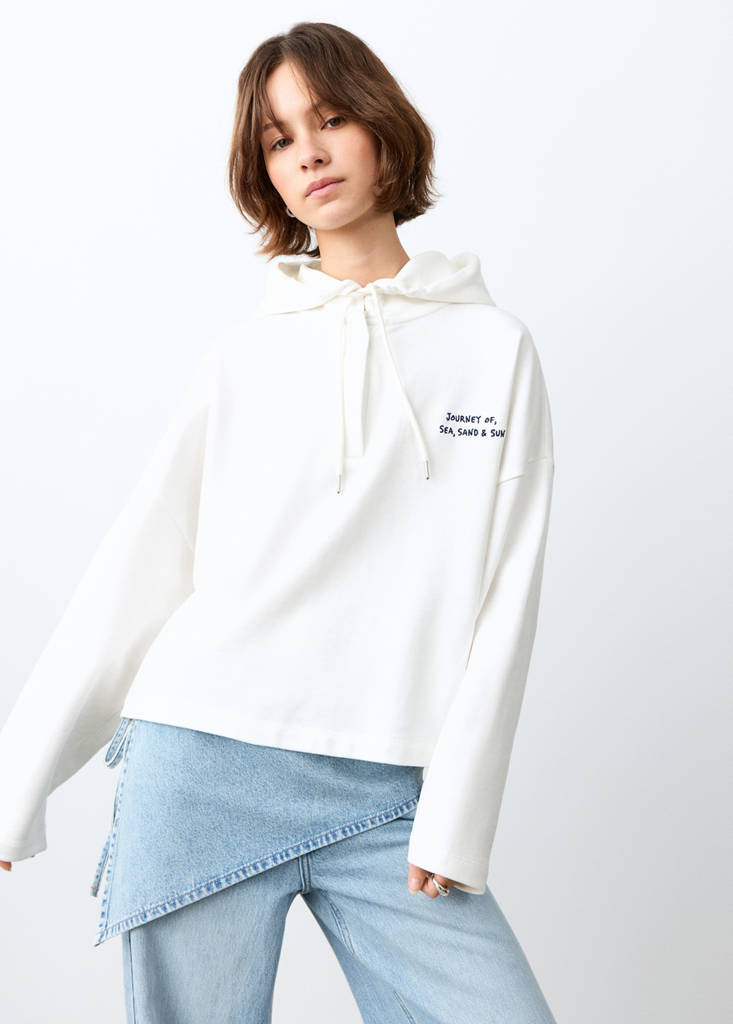 Sudadera algodón mensaje
