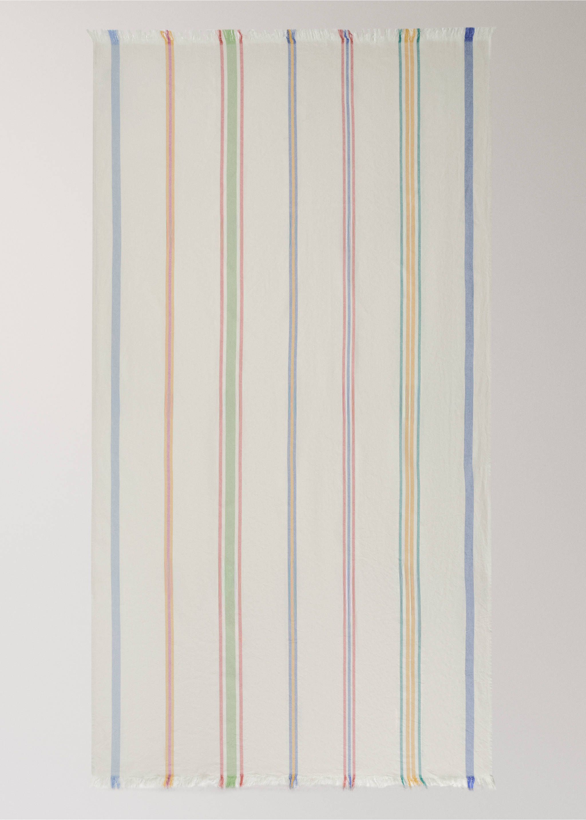 Stripete pareo-håndkle - Artikkeldetalj 3, Ecru. Ref: 27036359-00.