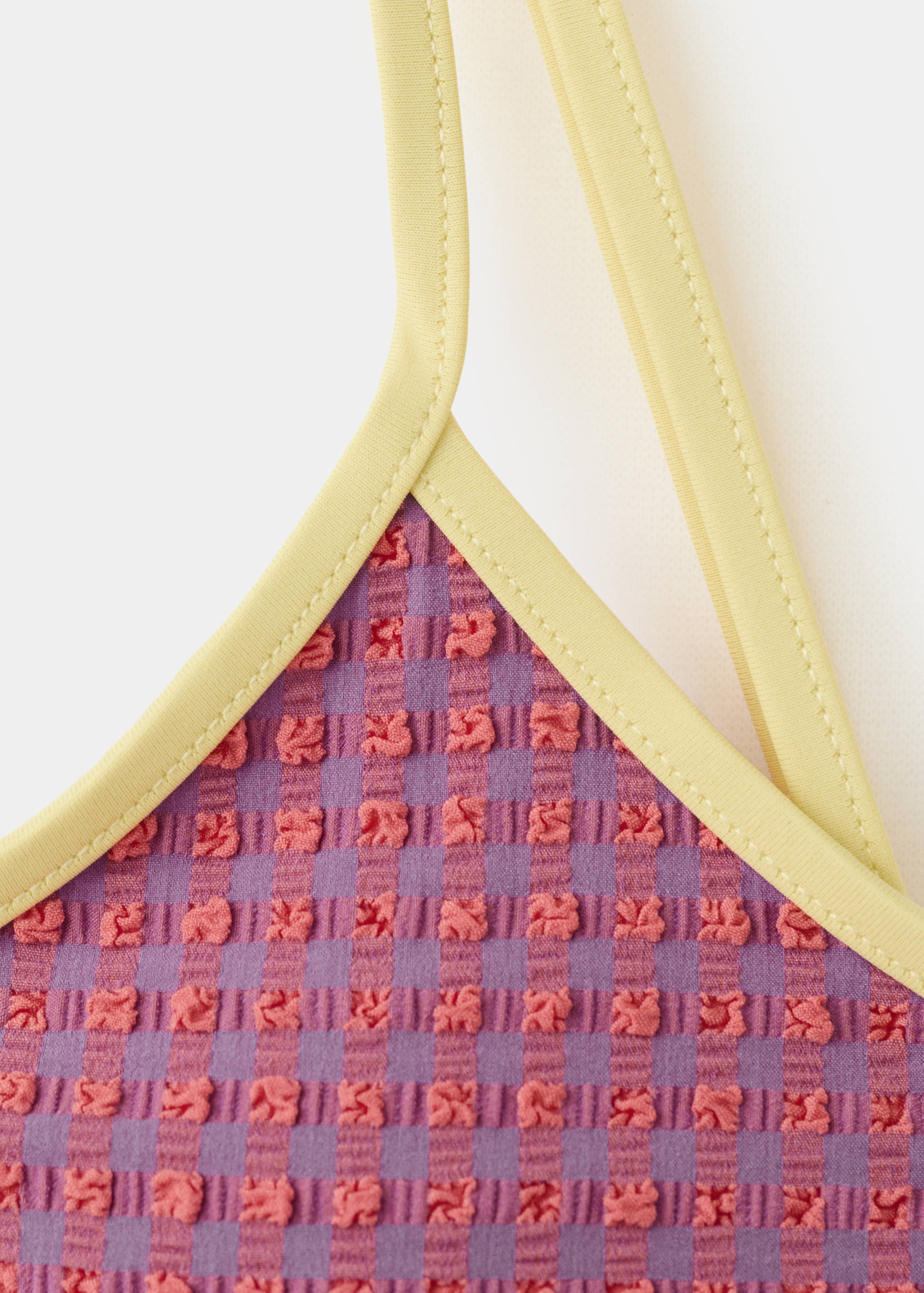 Bikini mit Textur, mittelhoher Slip - Detail des Artikels 8