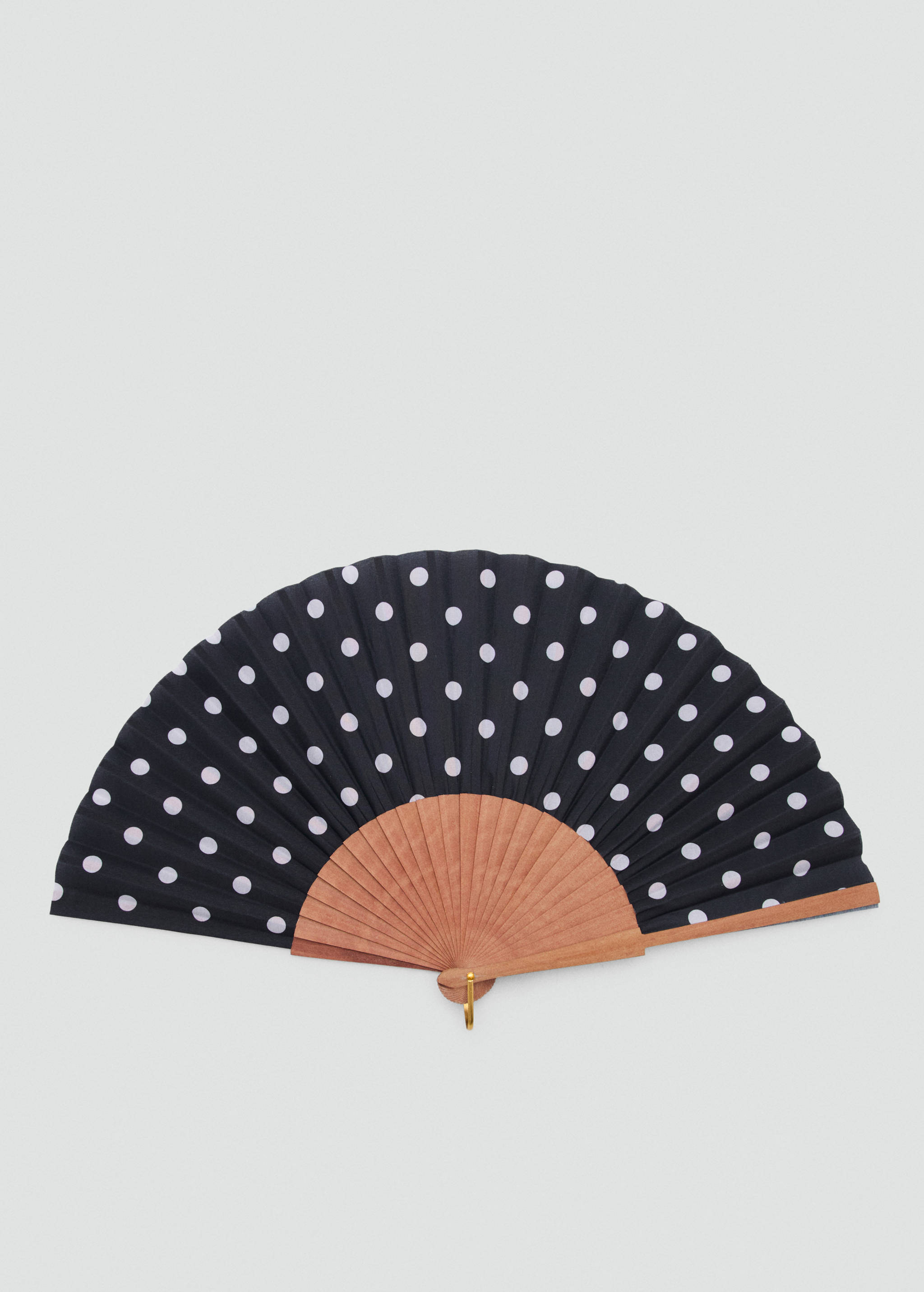 Веер с узором в горошек - Изделие без модели