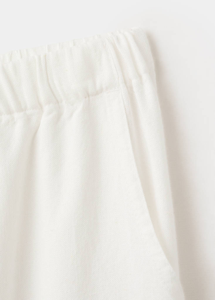Straight linen-blend trousers — Off White