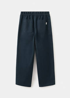 Cotton linen-blend trousers — Navy 6