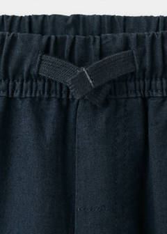 Cotton linen-blend trousers — Navy 5