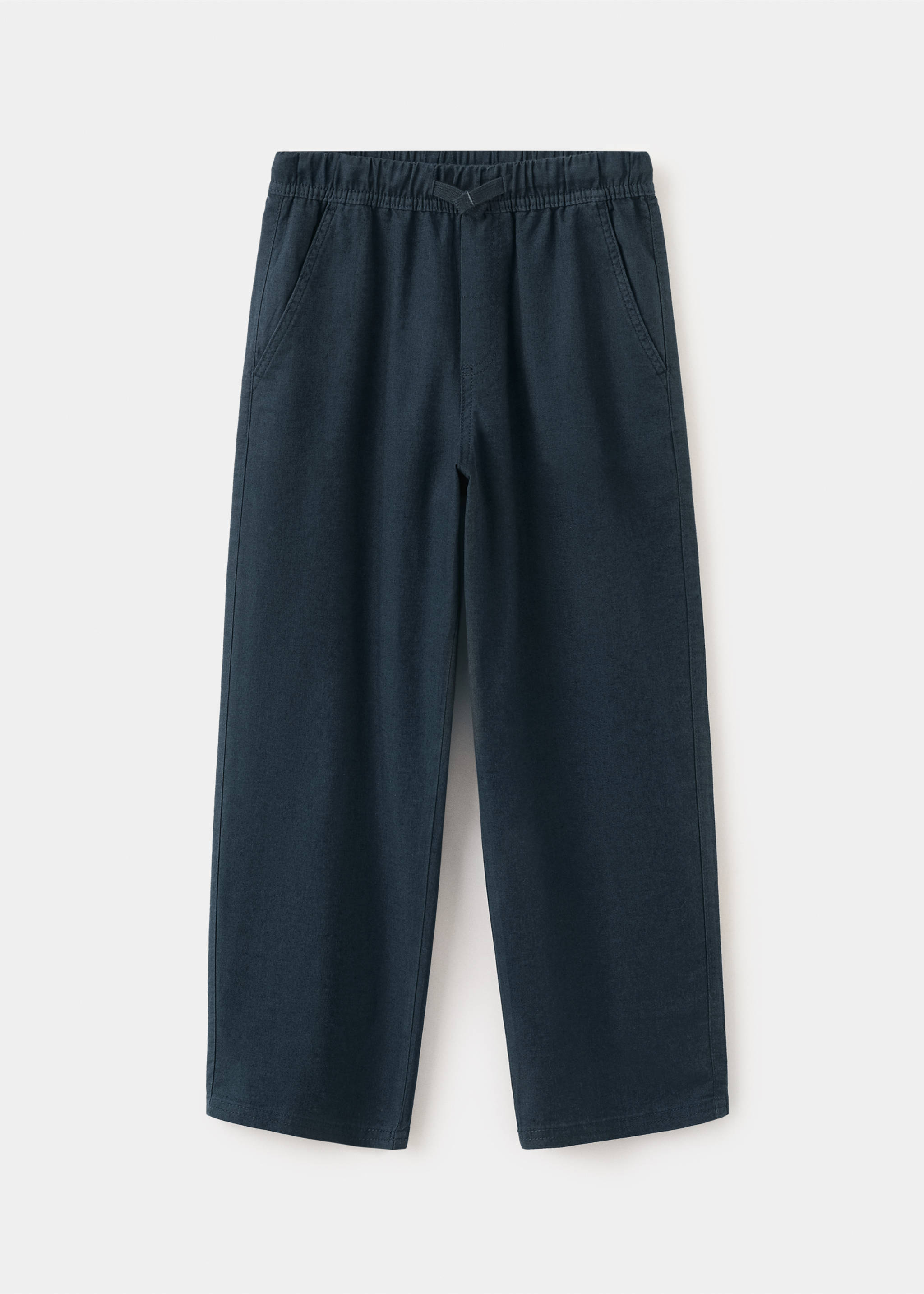Pantalón lino algodón - Artículo sin modelo, Azul marino. Ref: 27036719-00.
