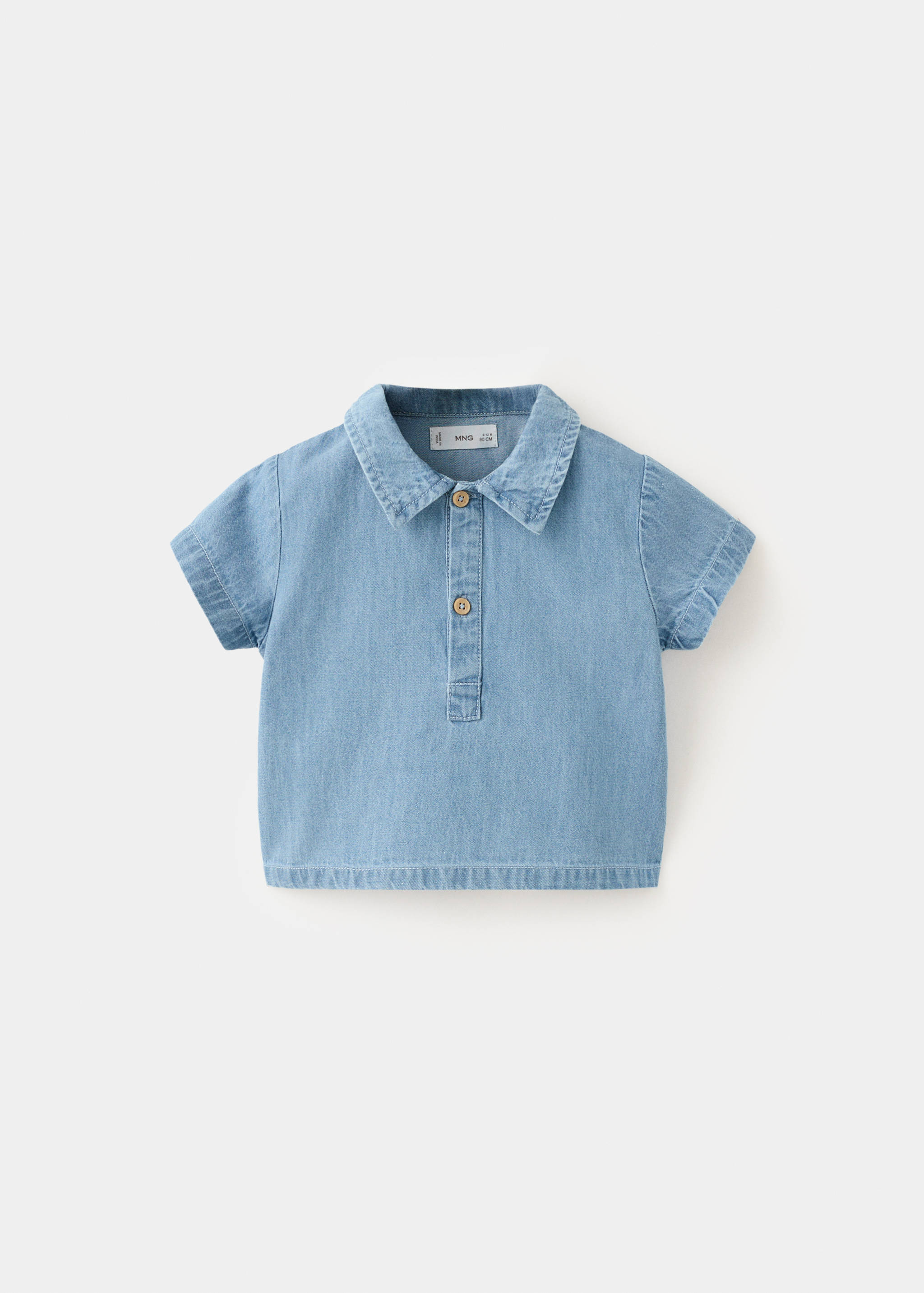 100% cotton denim shirt - Article without model