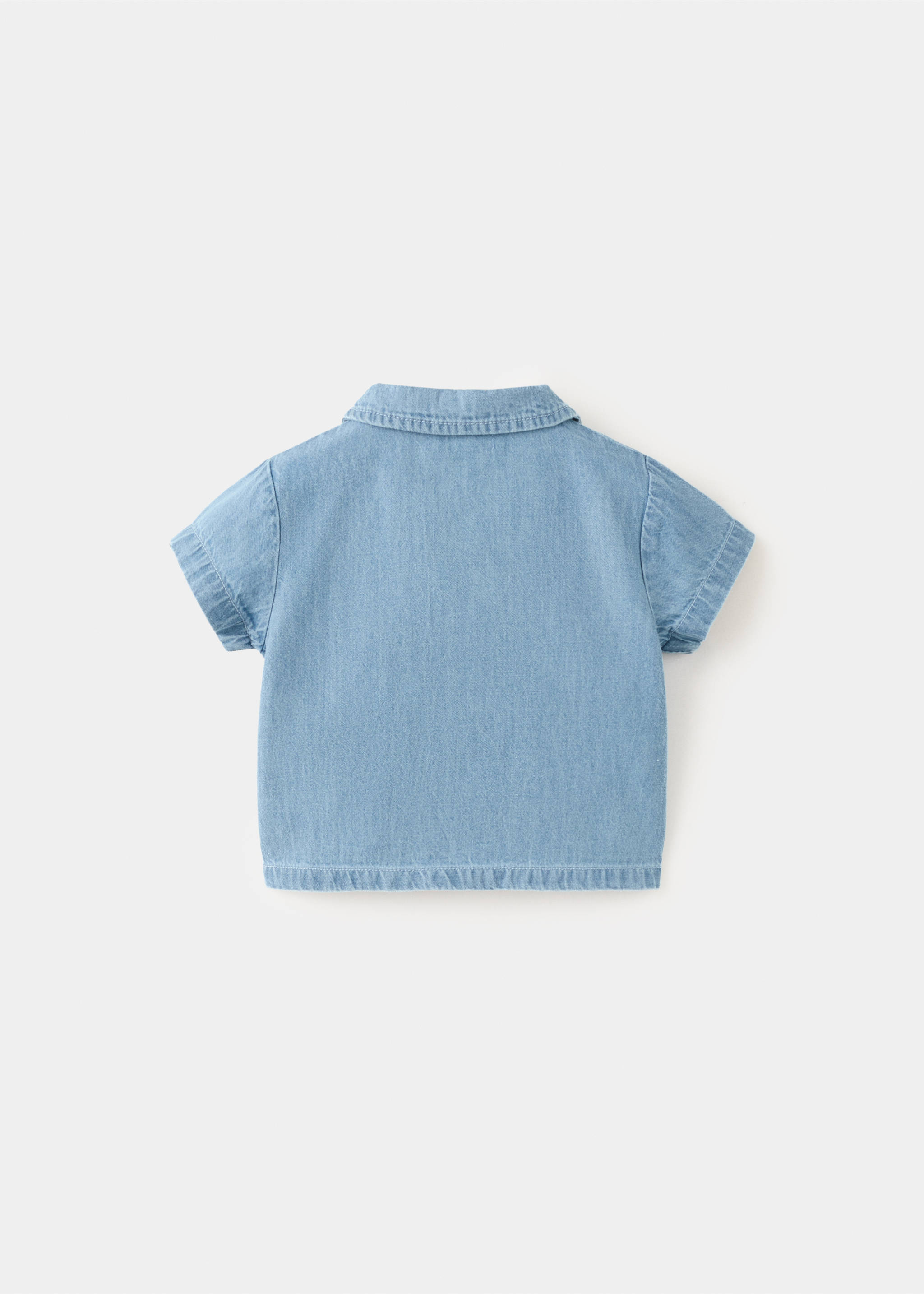 100% cotton denim shirt - Reverse of the article, Light Blue. Ref: 27036722-00.