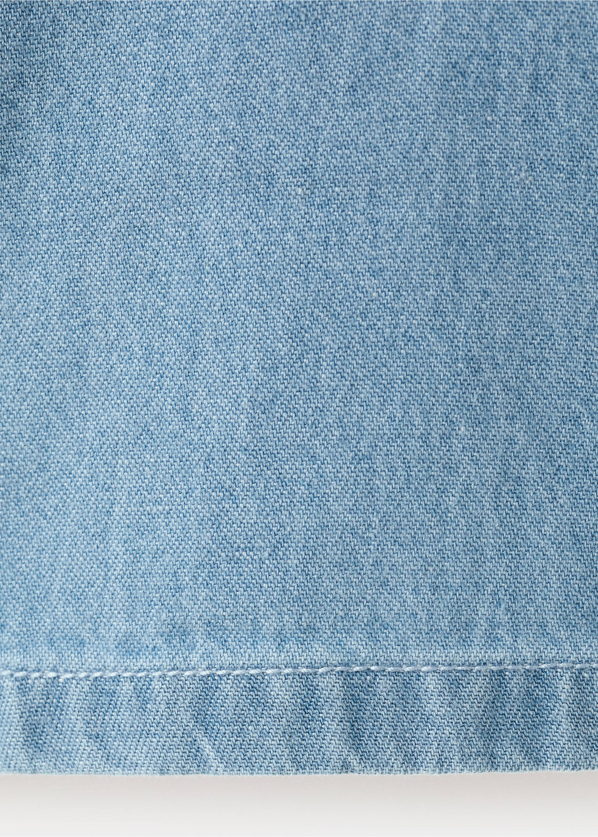 100% cotton denim shirt - Details of the article 0, Light Blue. Ref: 27036722-00.