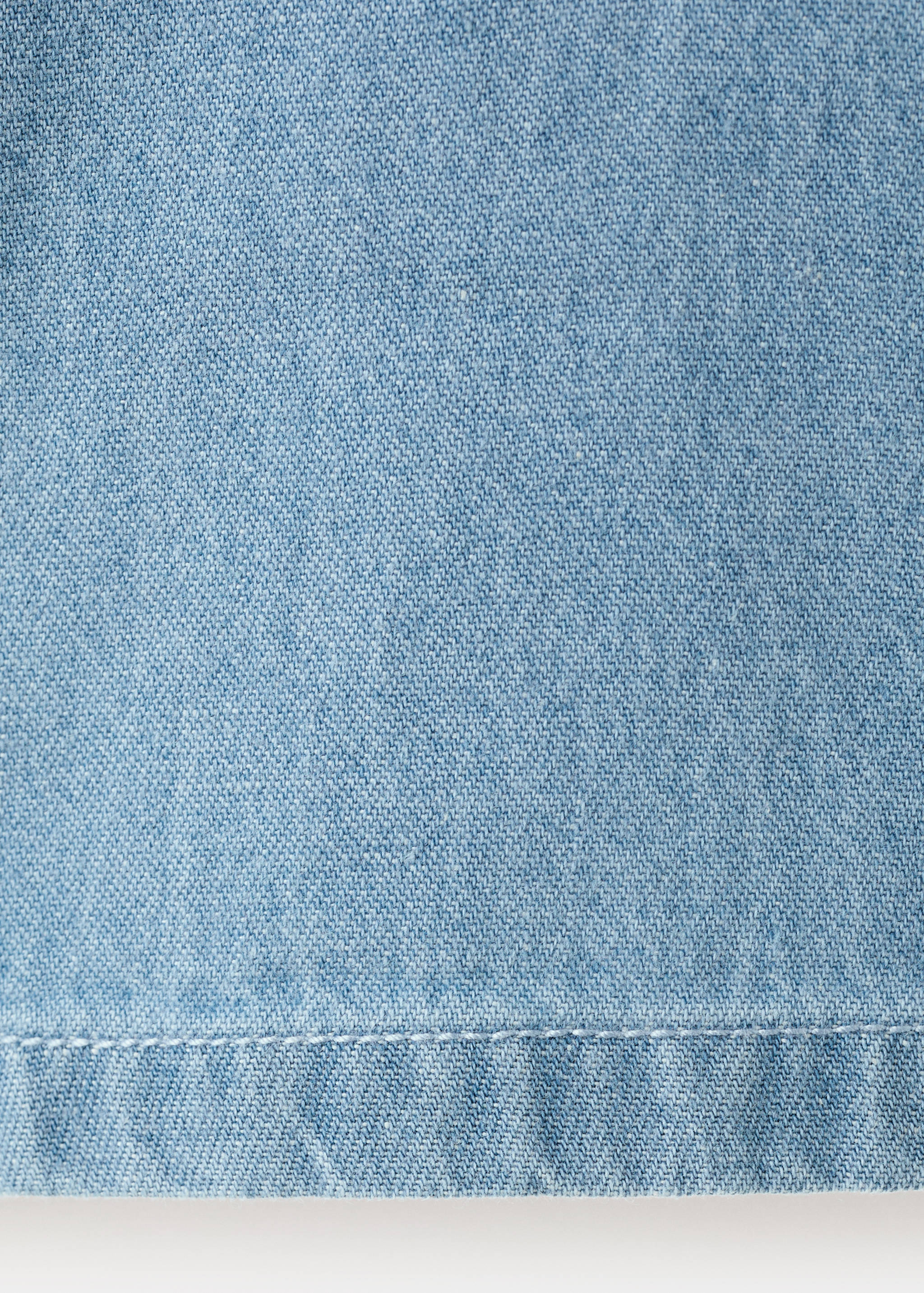 100% cotton denim shirt - Details of the article 0