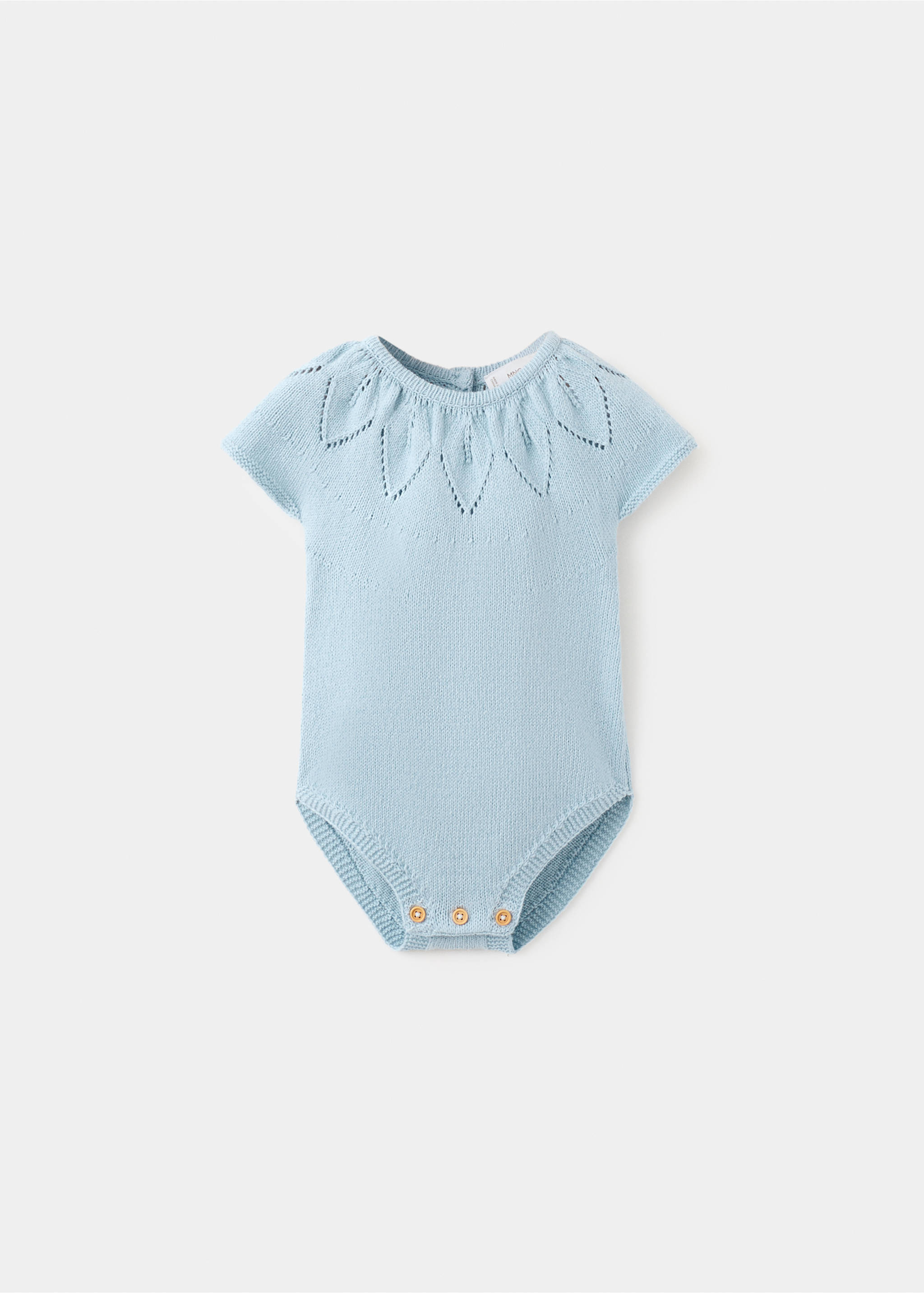 Pelele punto detalles calados - Artículo sin modelo, Azul celeste. Ref: 27036723-00.