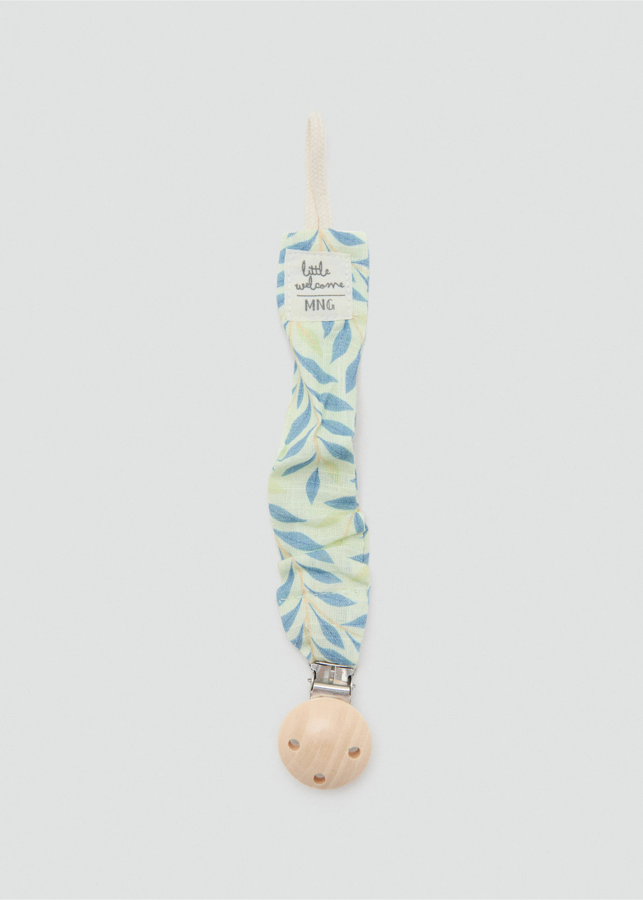 Floral cotton pacifier clip - Article without model, Off White. Ref: 27036725-00.