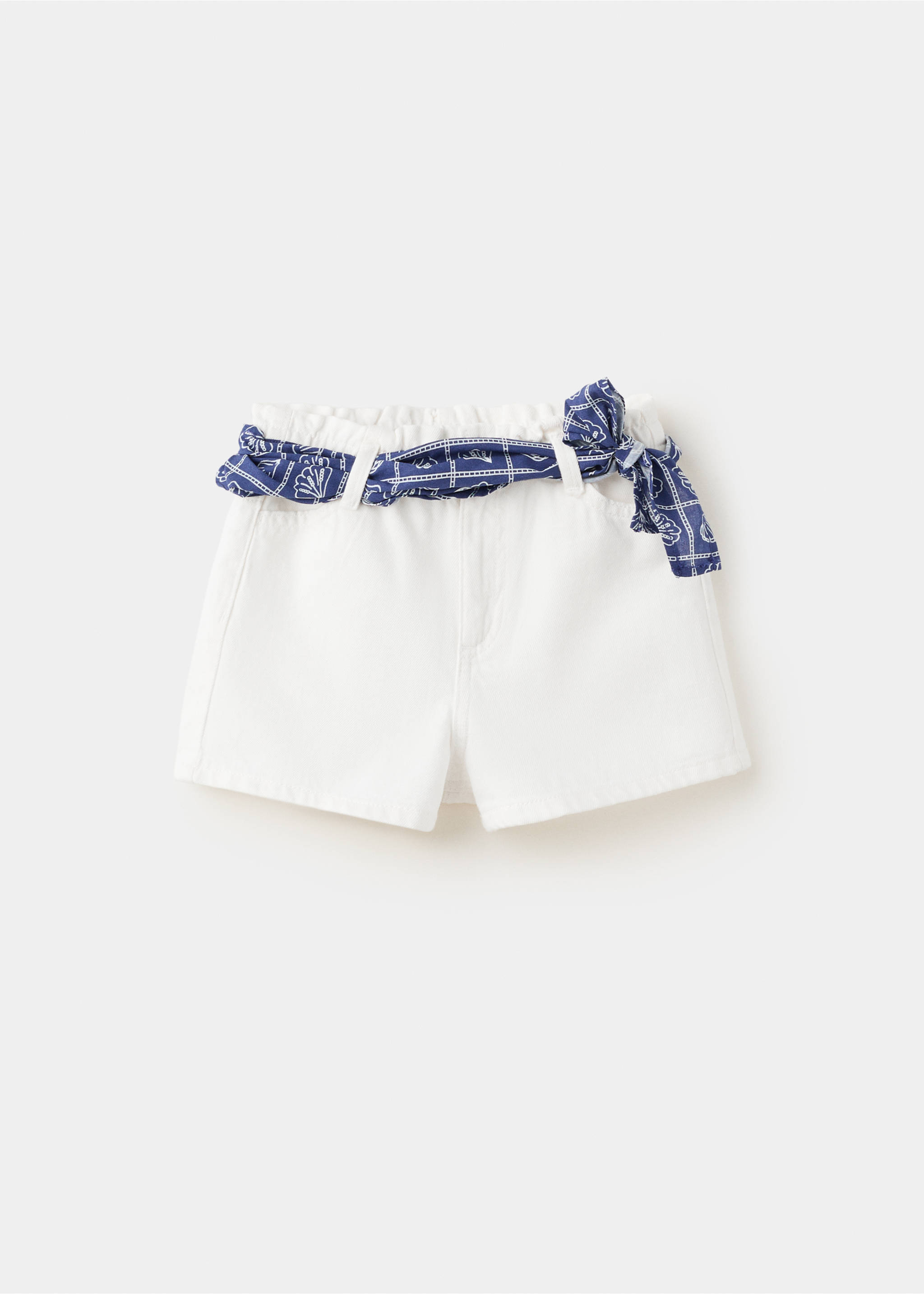 Шорты с многофункциональным декоративным платком - Деталь изделия 8, Белый. Ref: 27036732-00.