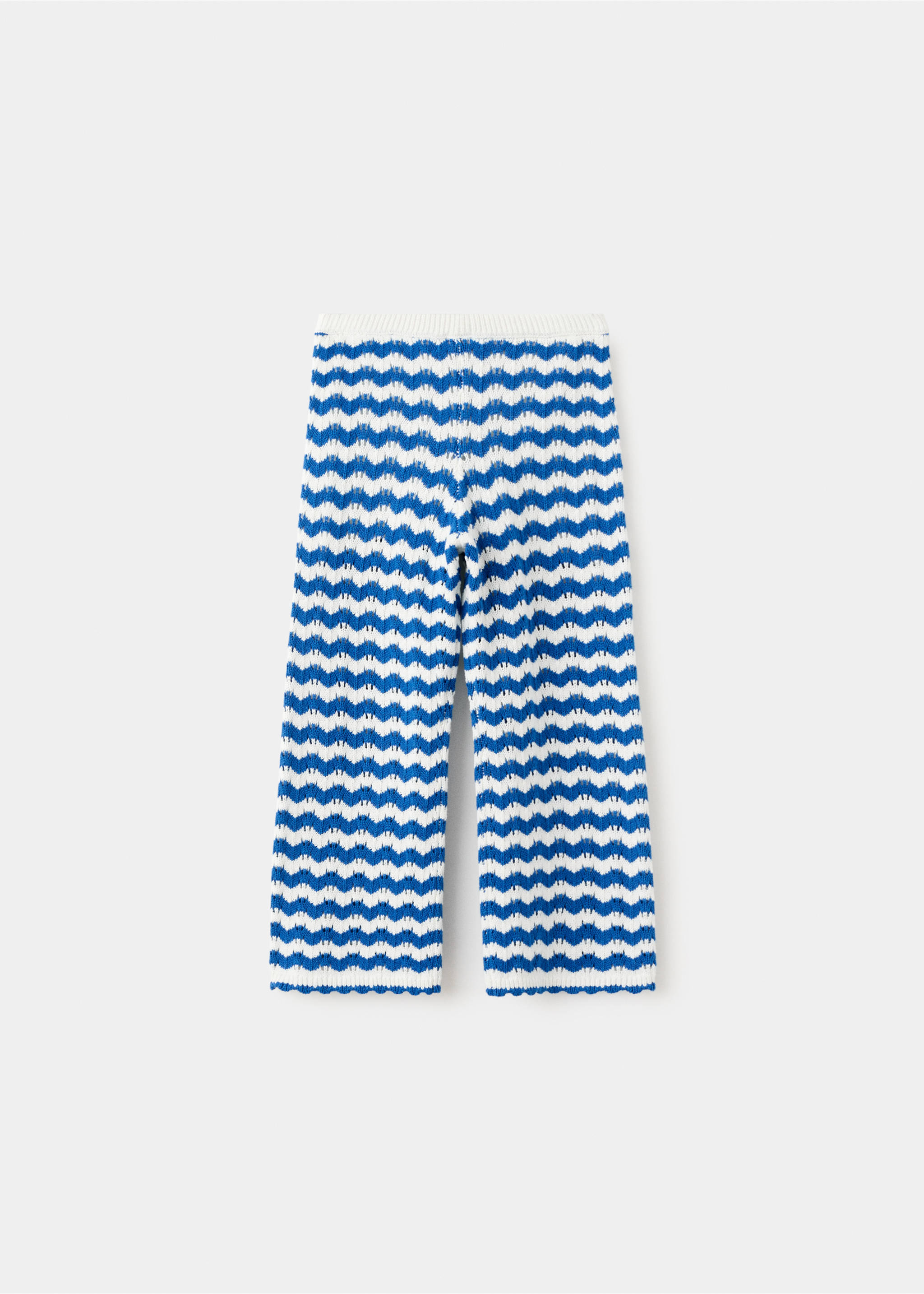 Crochet striped trousers - Article without model, Vibrant blue. Ref: 27036734-00.