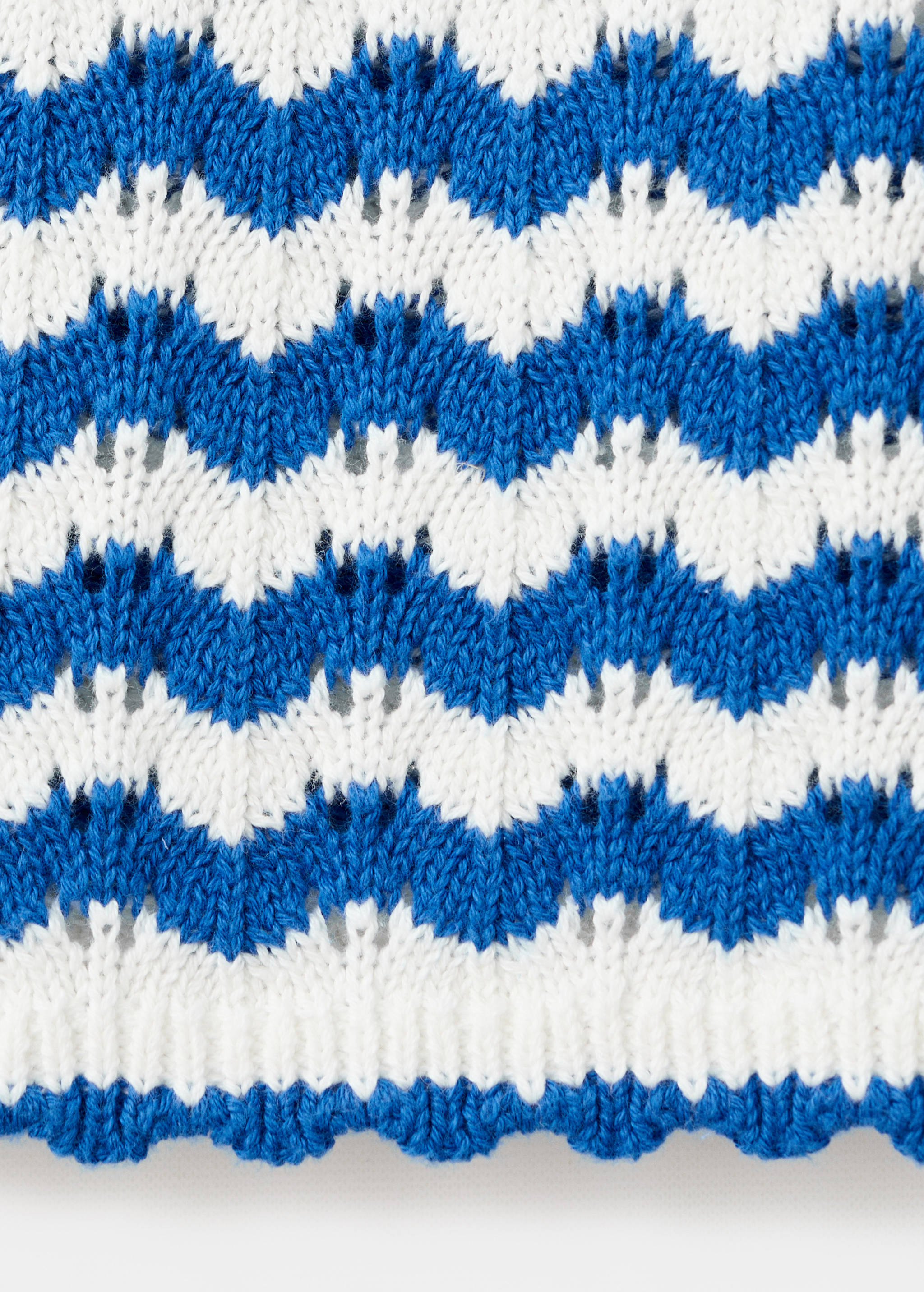 Crochet striped trousers - Details of the article 0