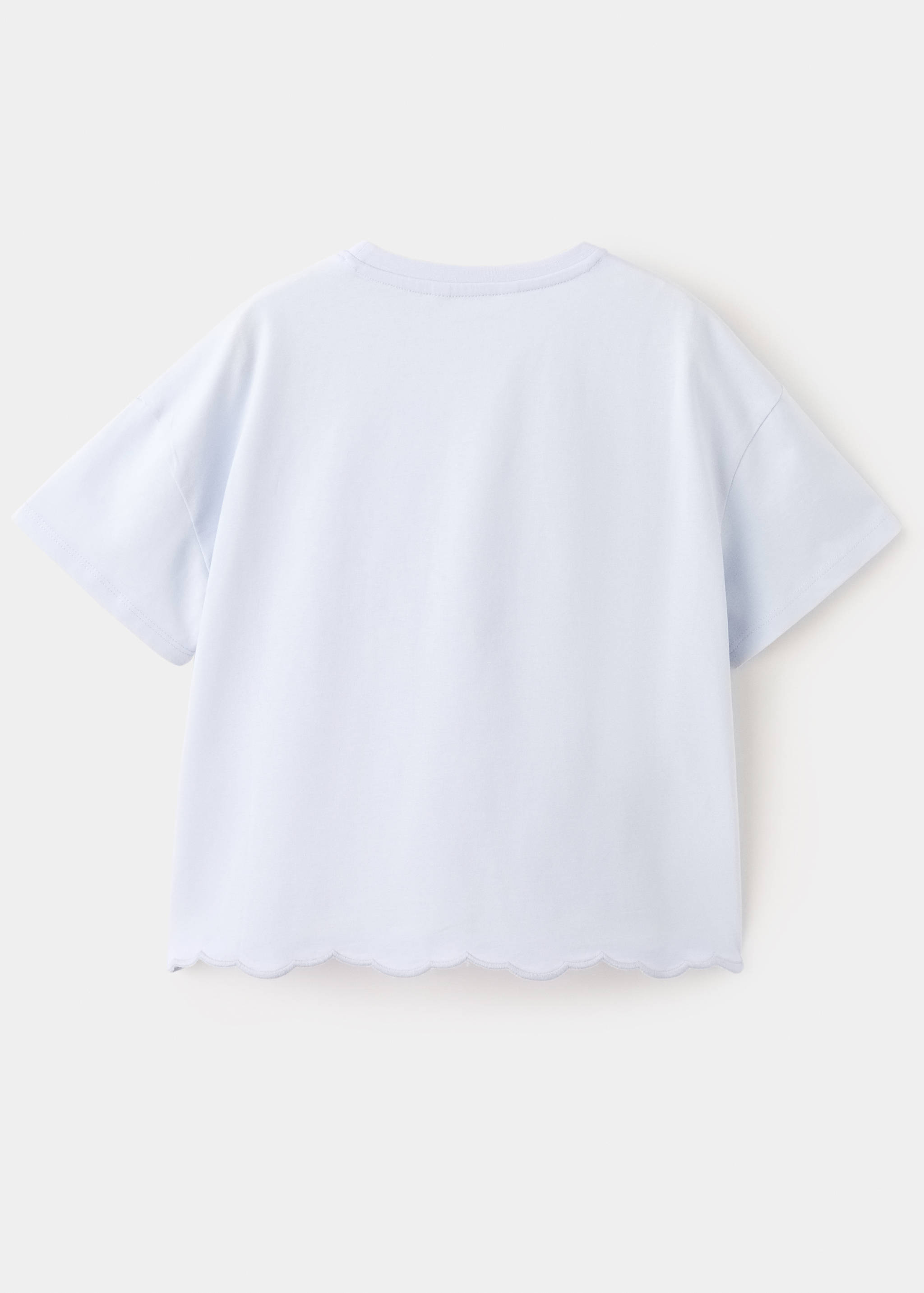 Embroidered cotton T-shirt - Reverse of the article