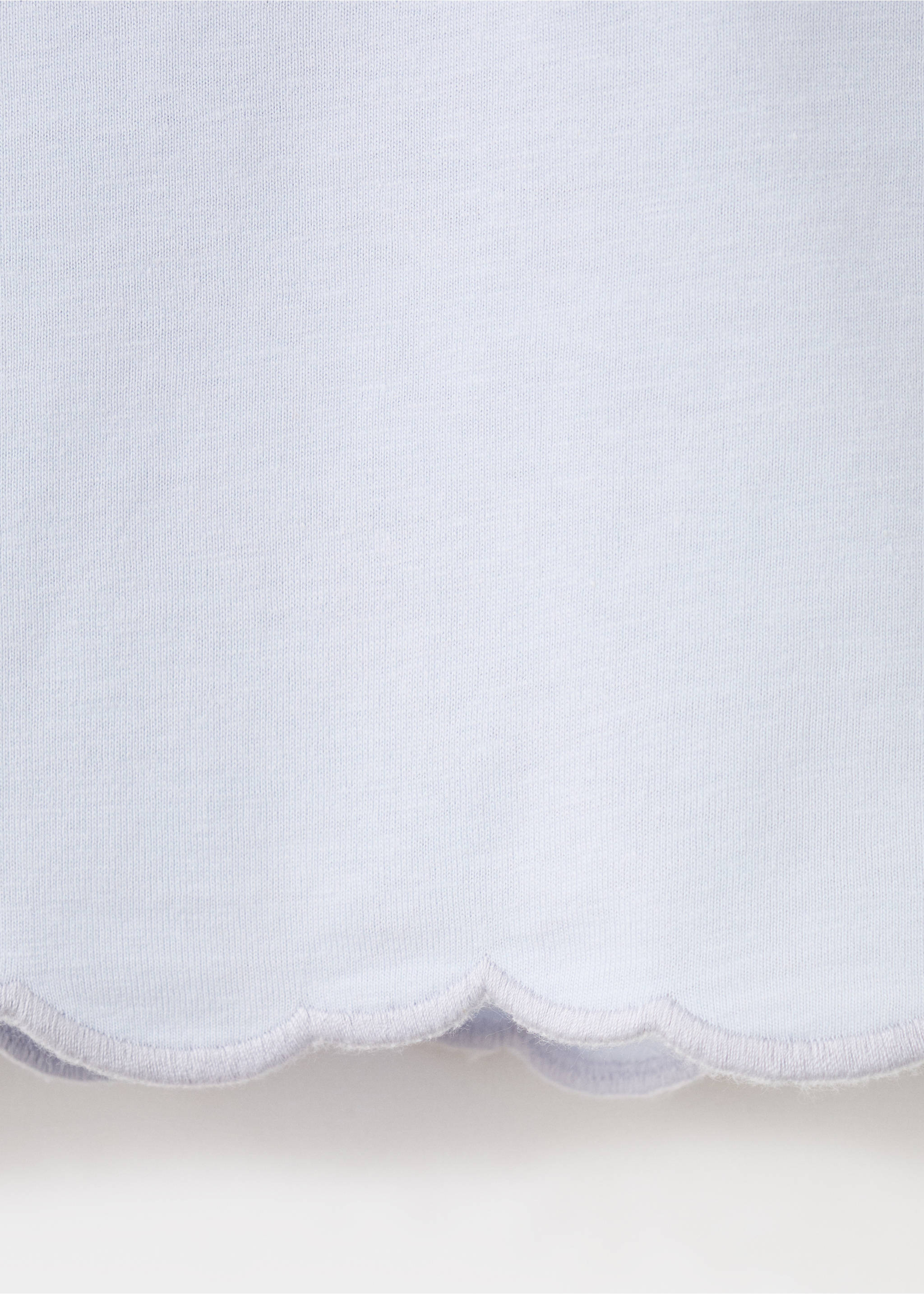 Embroidered cotton T-shirt - Details of the article 0, Sky Blue. Ref: 27036736-00.