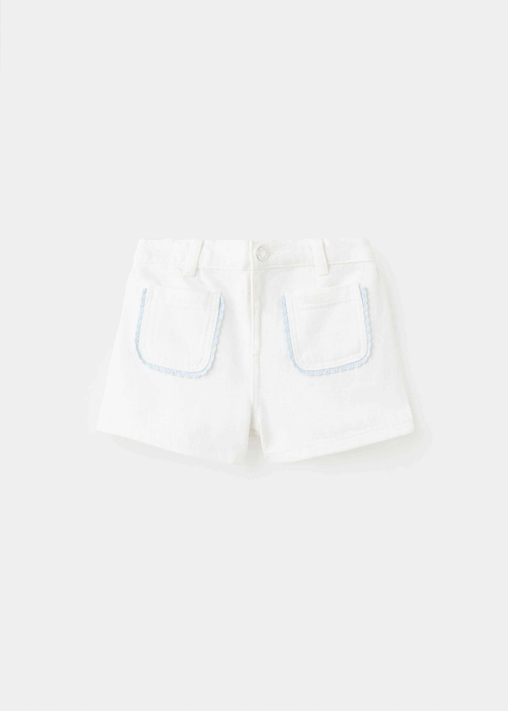 Contrast embroidered detail shorts - Article without model