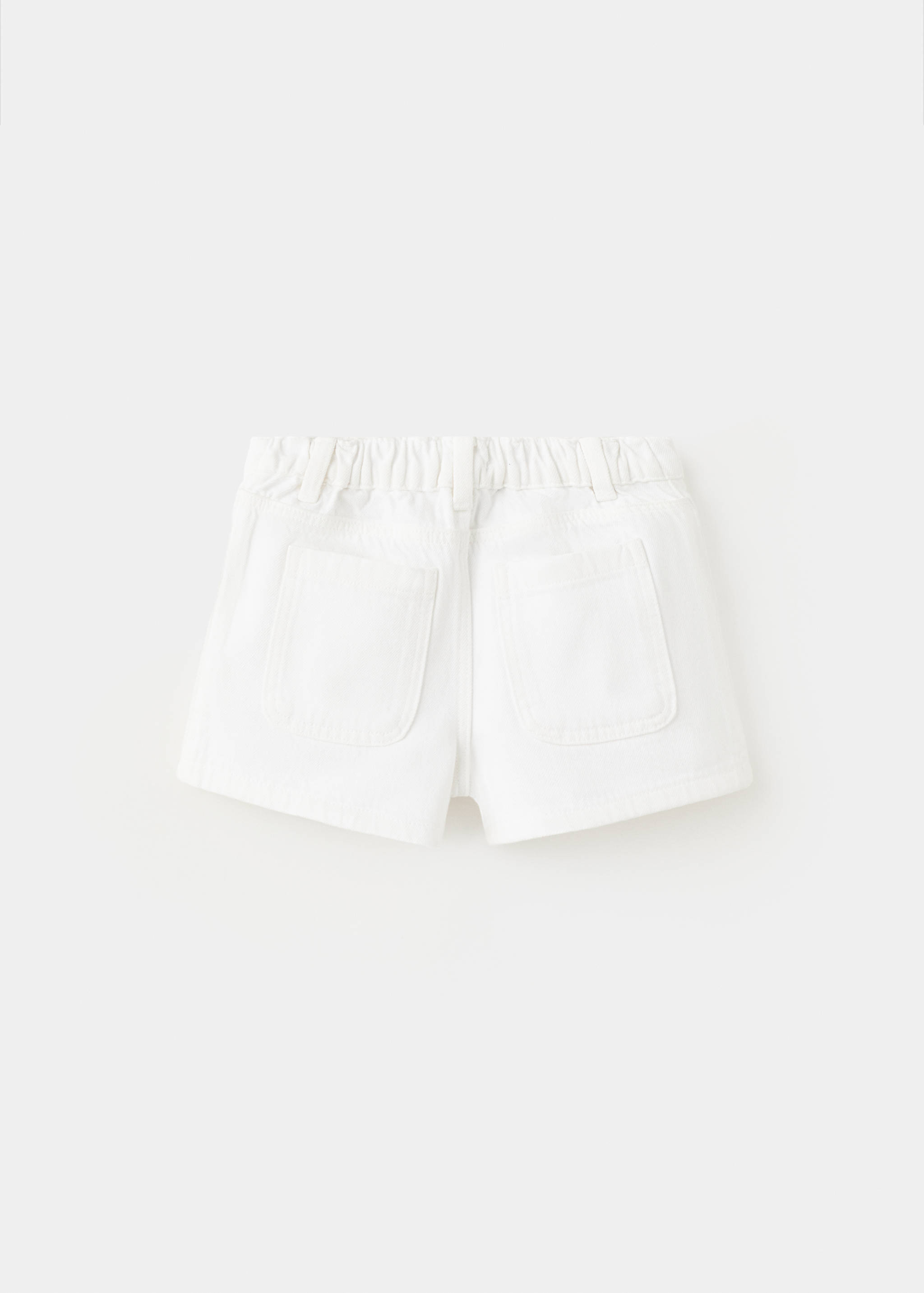 Contrast embroidered detail shorts - Reverse of the article