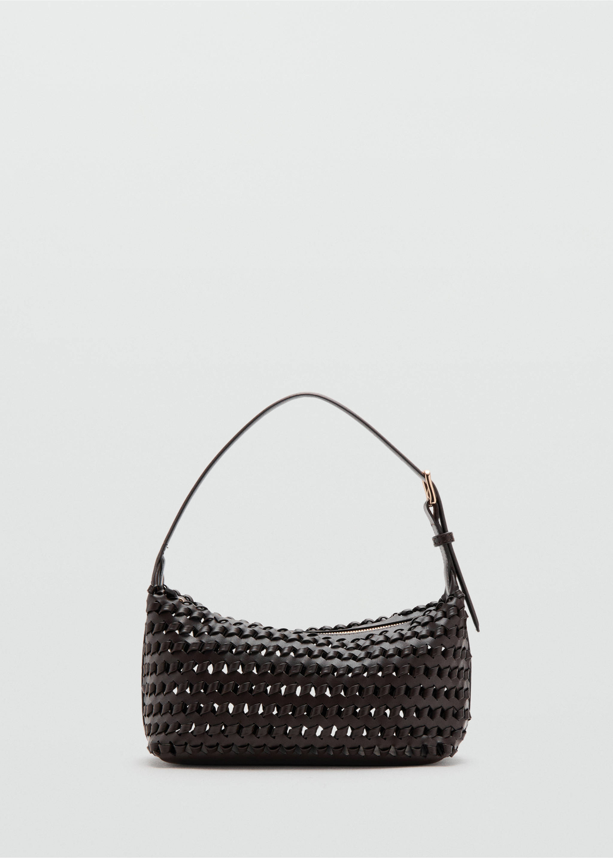 Braided shoulder bag - Article without model, Chocolate. Ref: 27036741-00.
