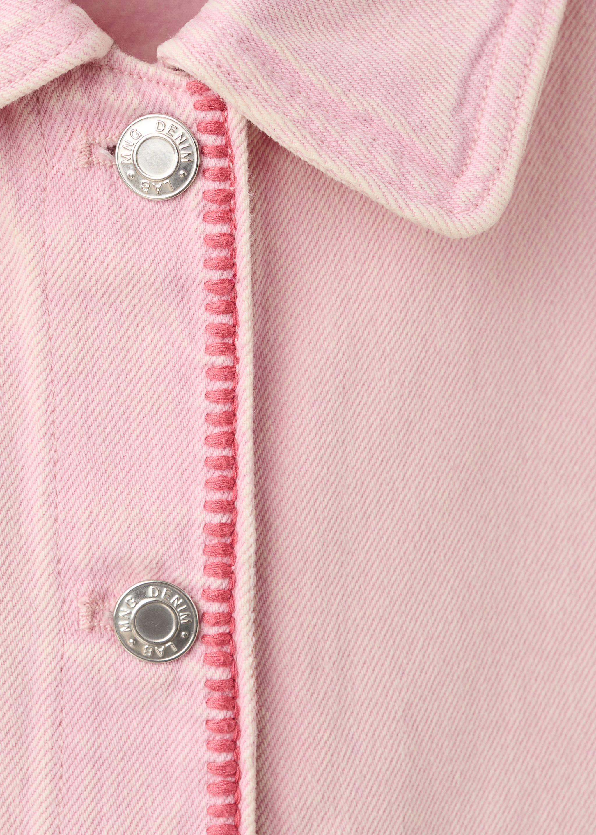 Denim jacket with embroidered details - Details of the article 8