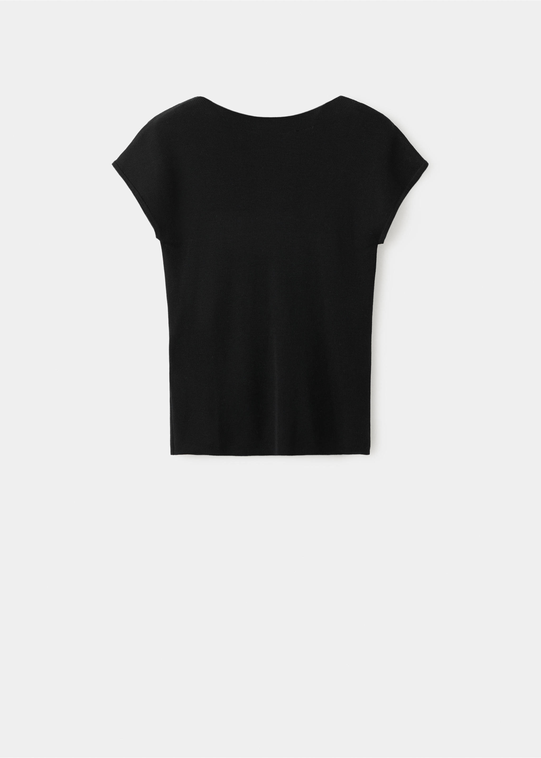 Lyocell jersey with cut-out back - Article without model, Black. Ref: 27037139-00.