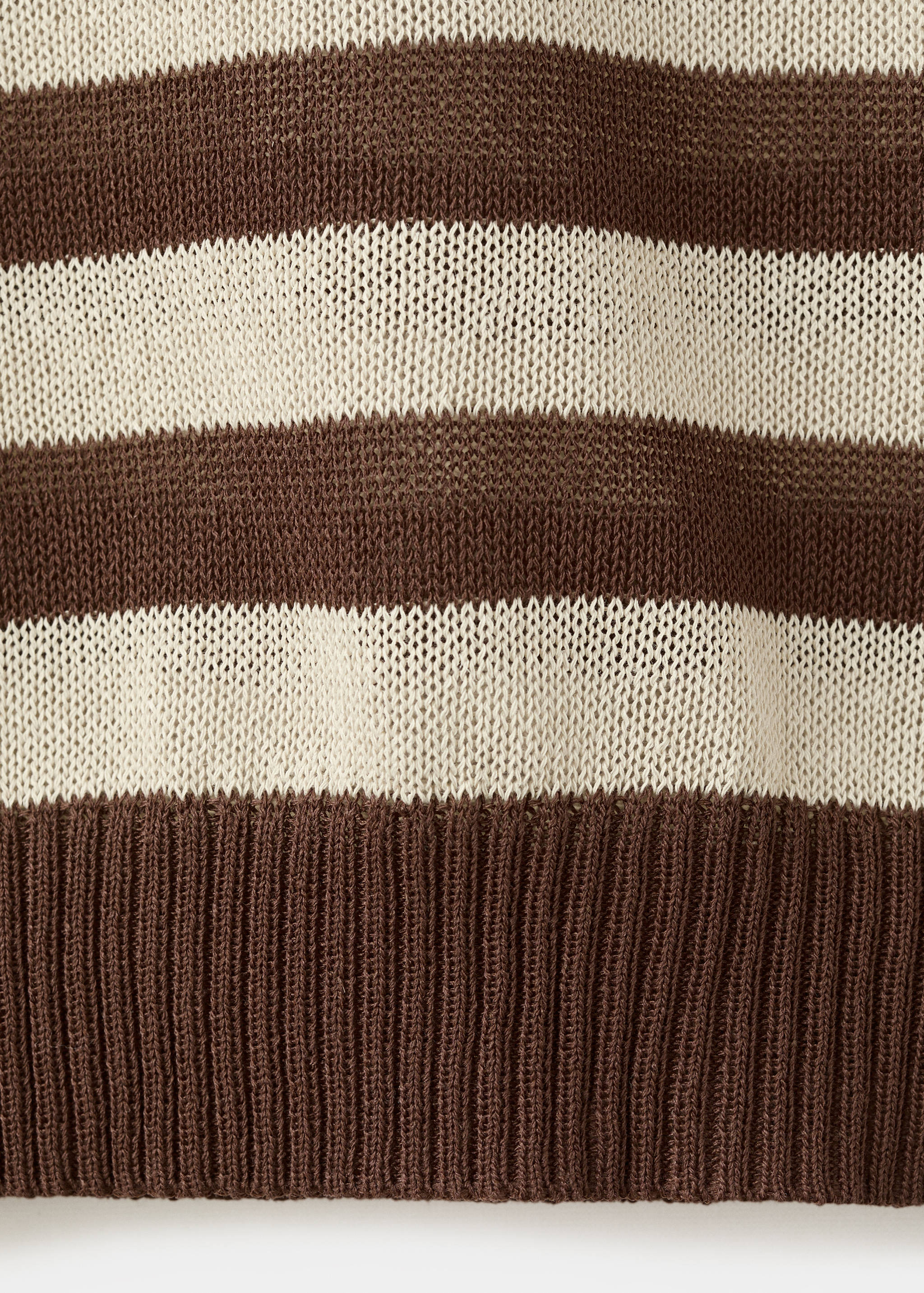 Crop striped sweater - Details of the article 0