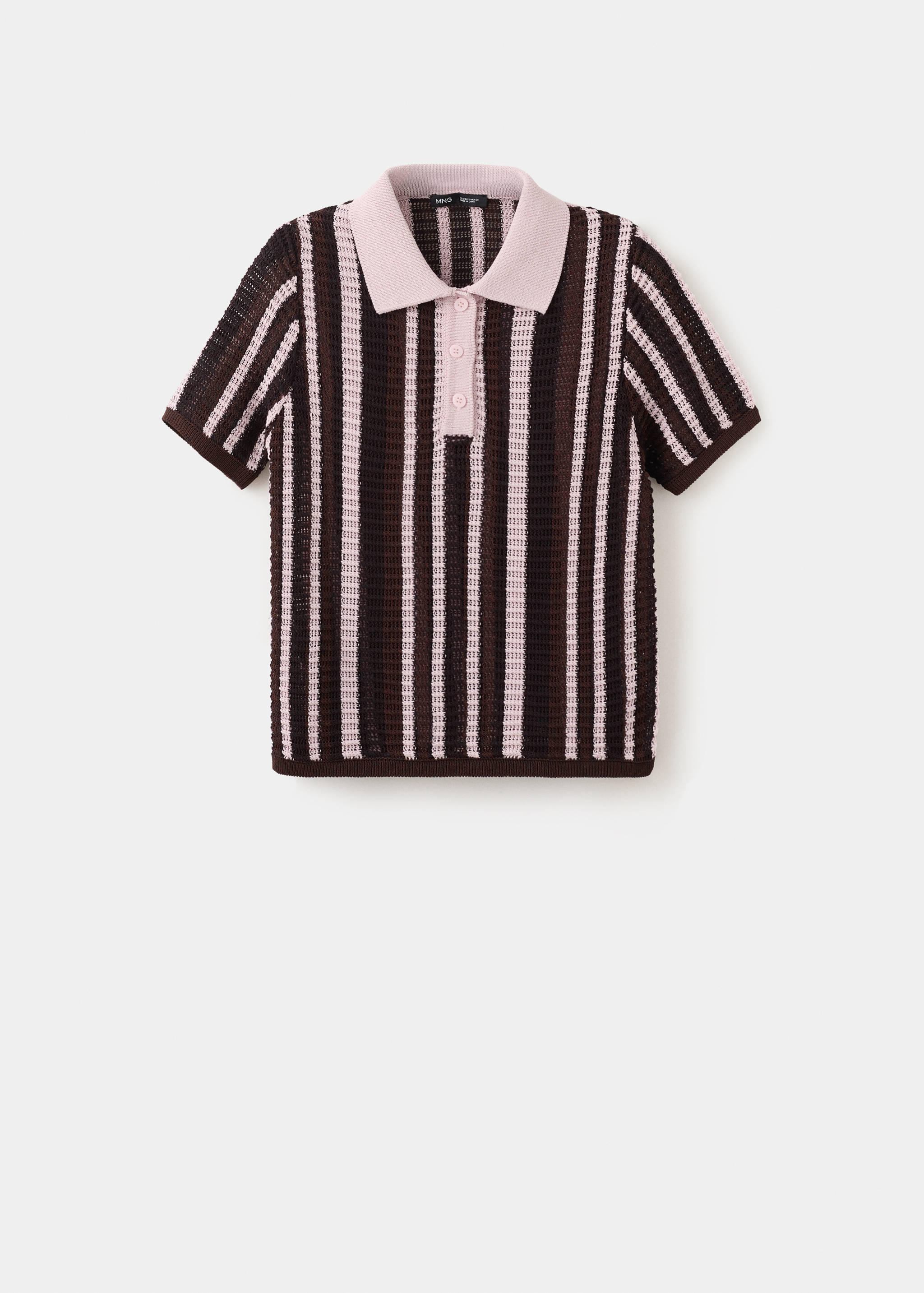 Knitted polo-neck sweater - Article without model