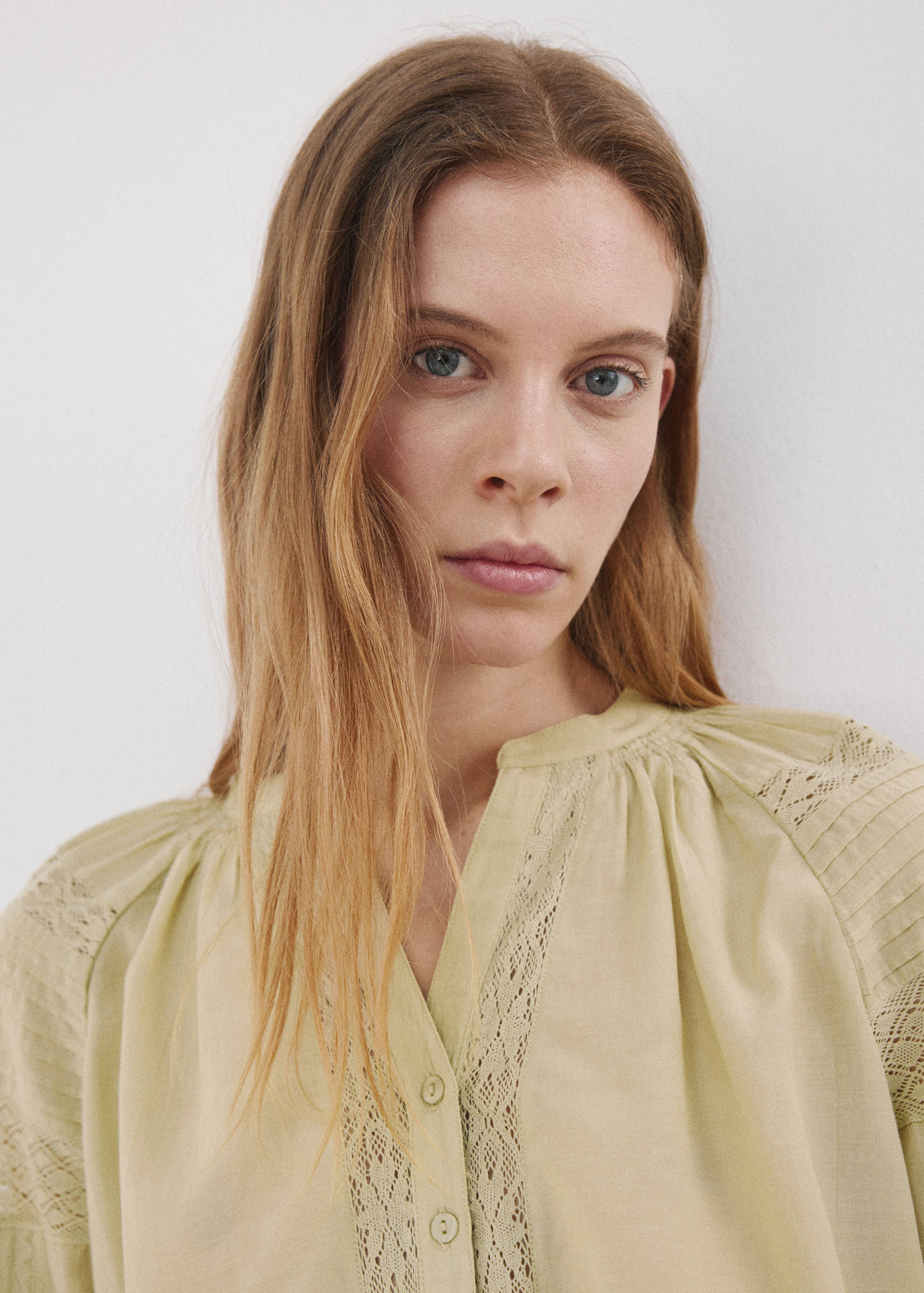 Embroidered openwork blouse - Details of the article 1