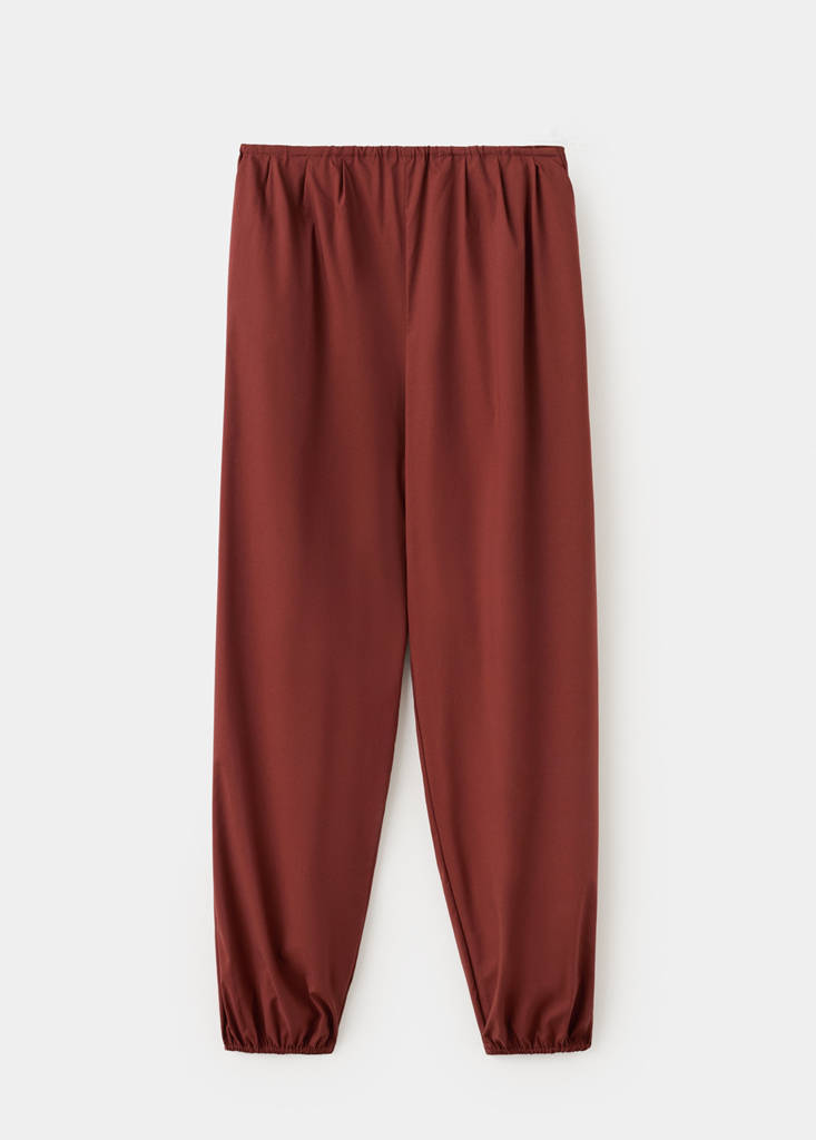 High-waisted harem pants — Burnt Orange