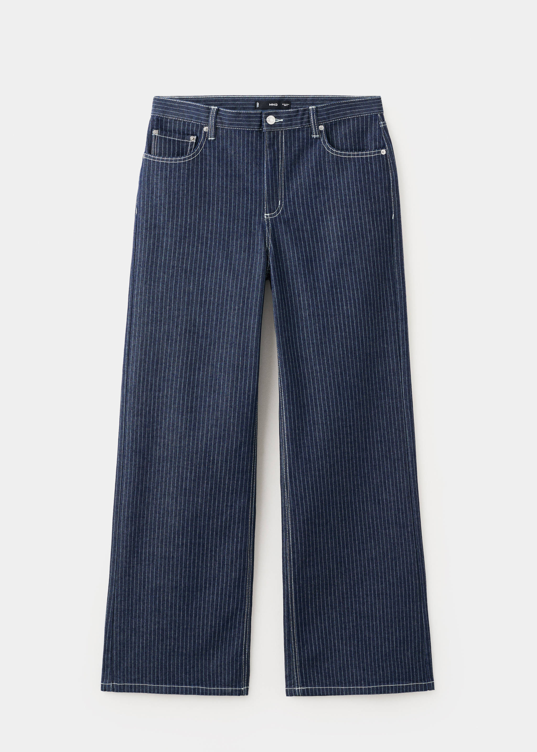 Straight striped jeans - Article without model