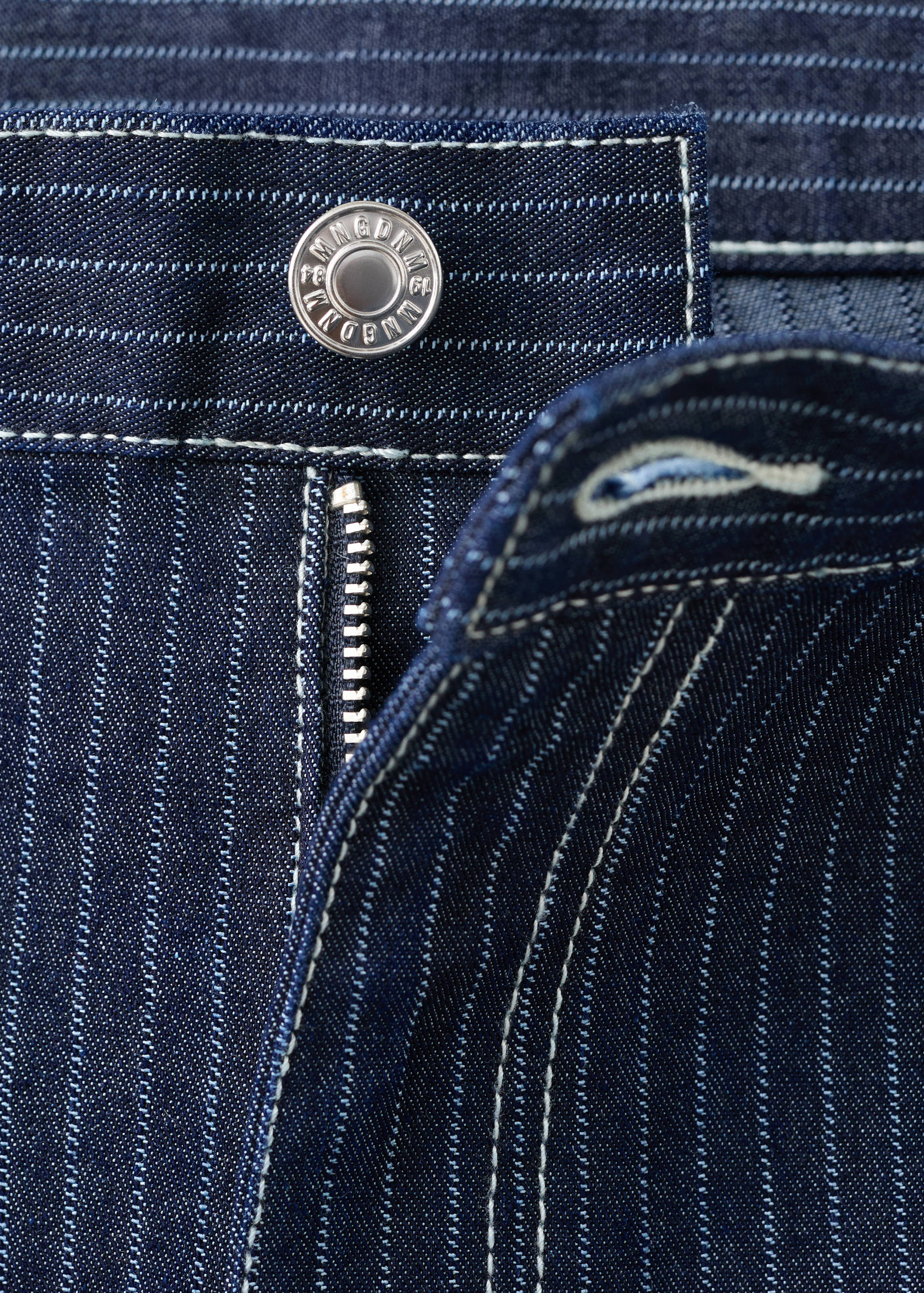 Straight striped jeans - Details of the article 8