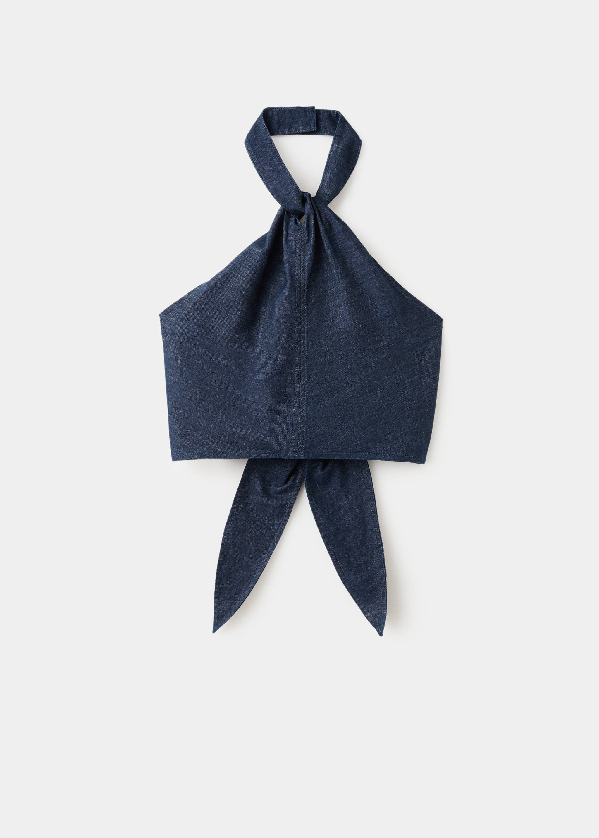 Halter neck denim top - Article without model