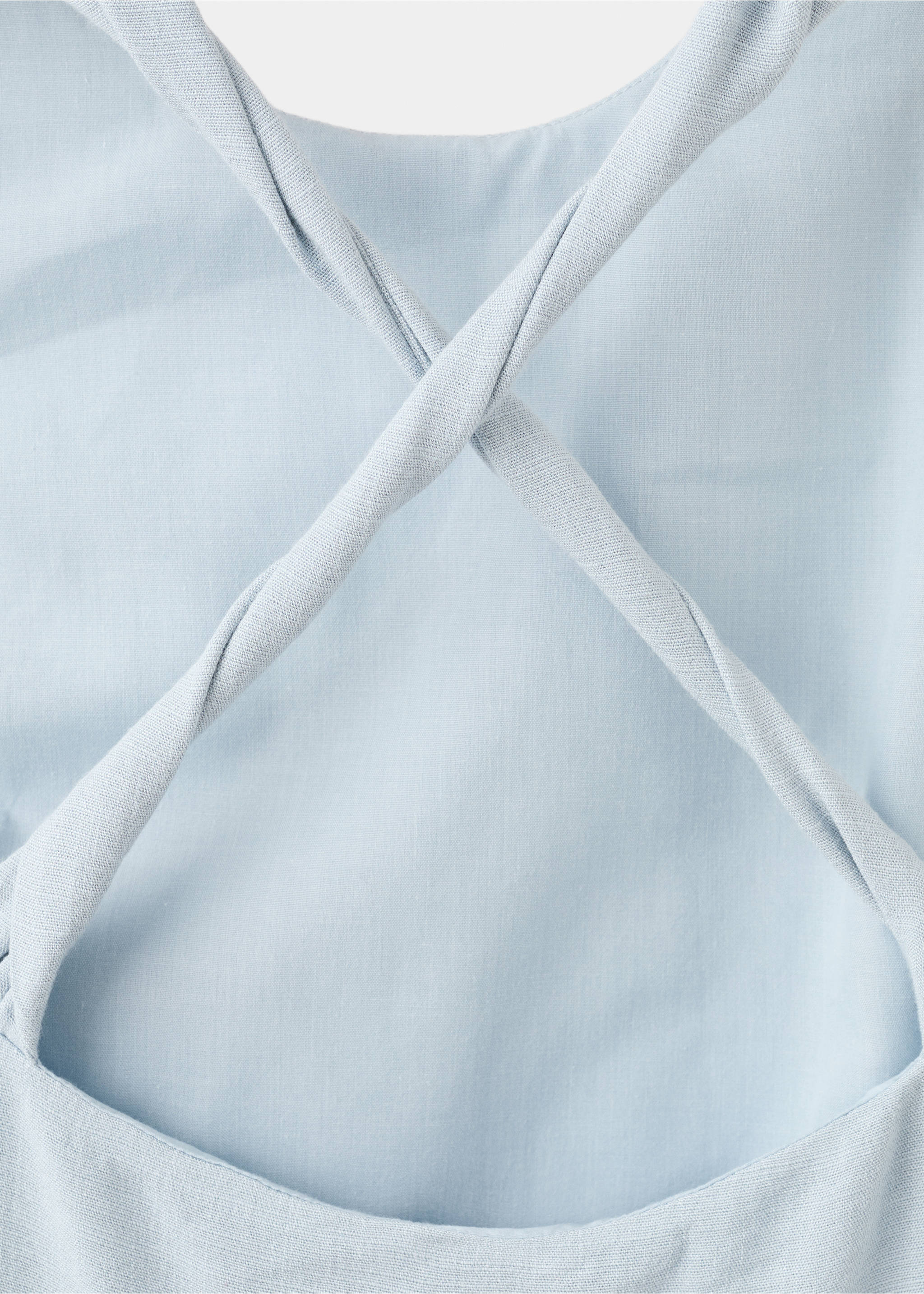 فستان فضفاض بظهر متقاطع - تفاصيل المنتج 0, أزرق سماوي. Ref: 27037152-00.