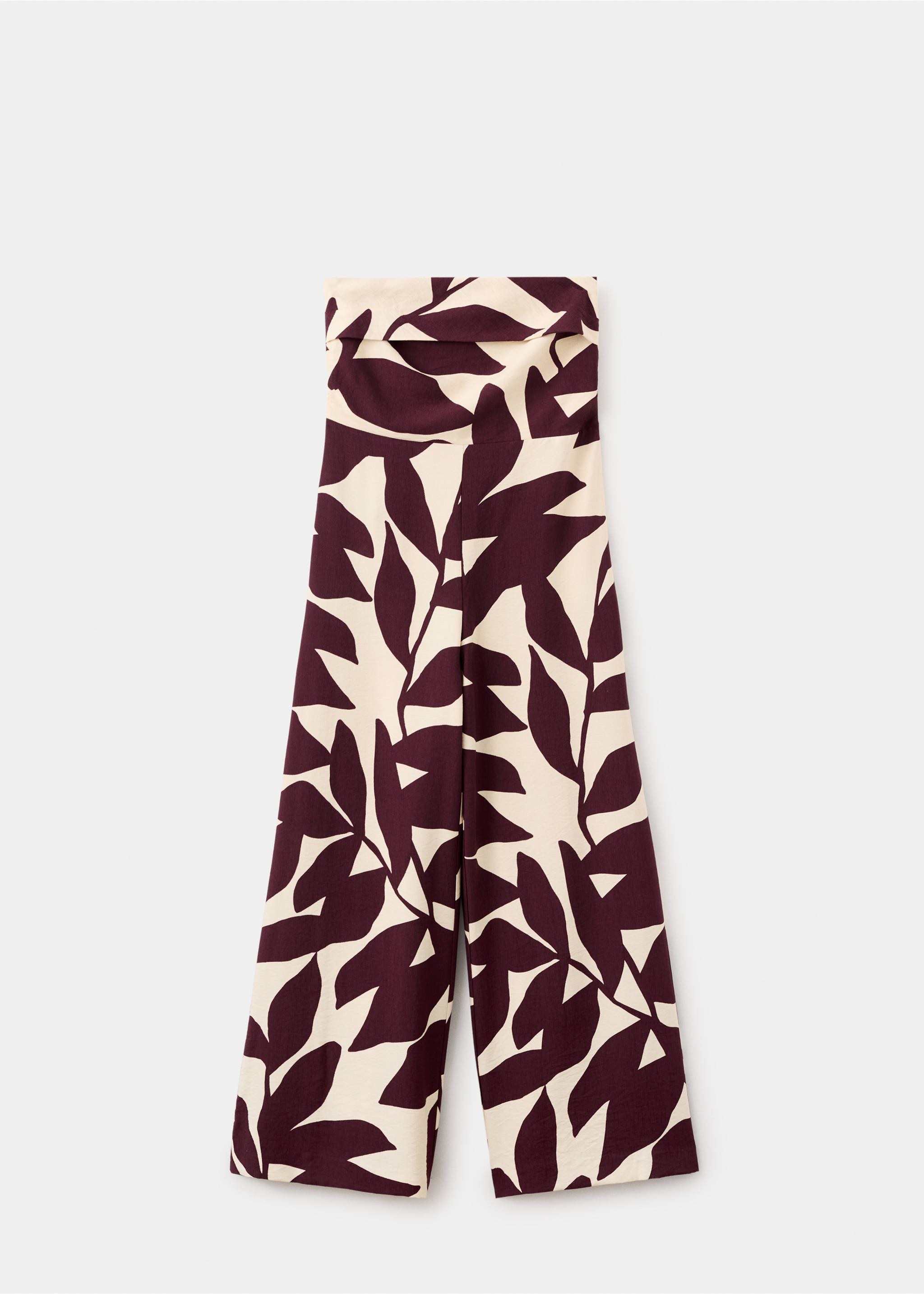 Printed strapless jumpsuit - Article without model, Ecru. Ref: 27037154-00.